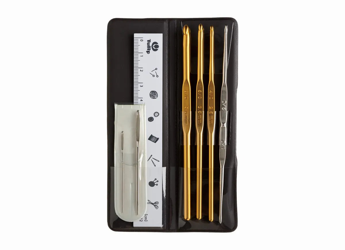 Tulip - Classic 7-pc Crochet Hooks Set - Black