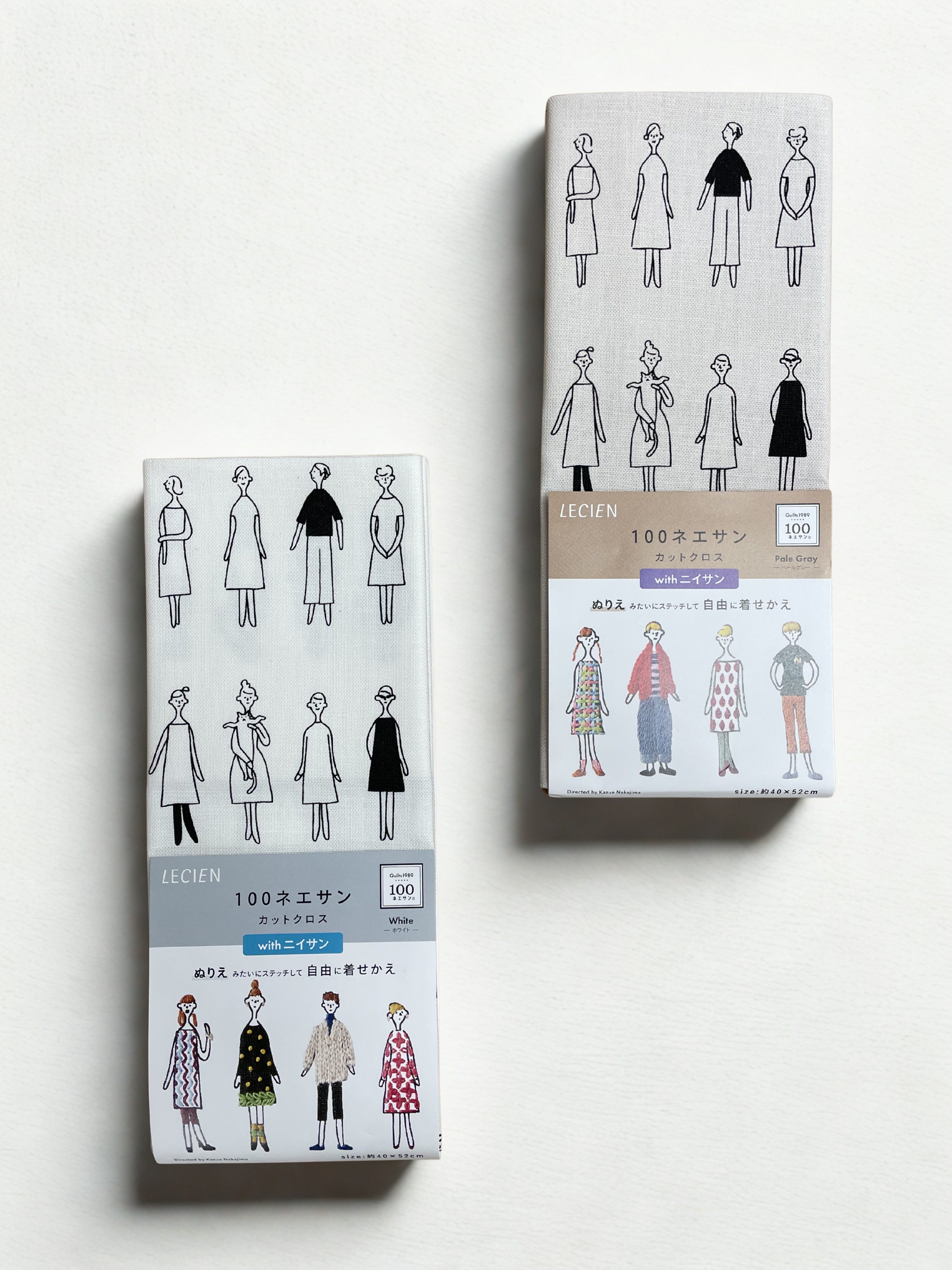 Lecien Cosmo - 100 Ladies with Pets Embroidery Cloth