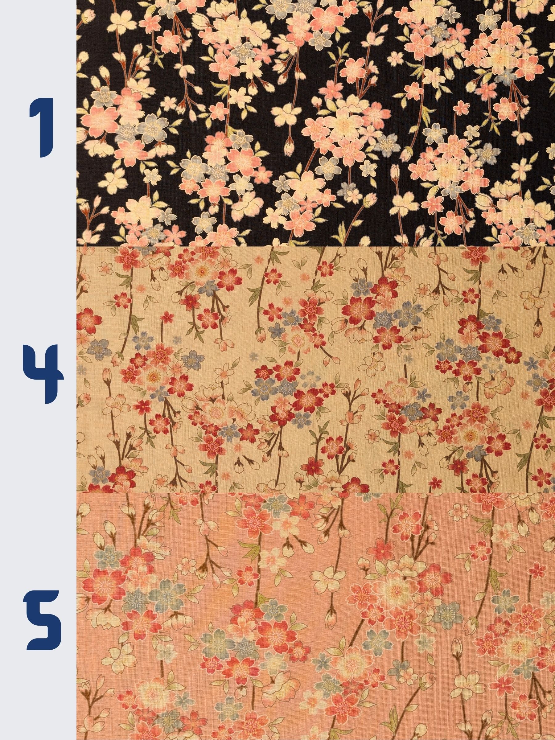 Sevenberry - Sepia Cherry Blossoms Cotton Shirting Fabric - Beige