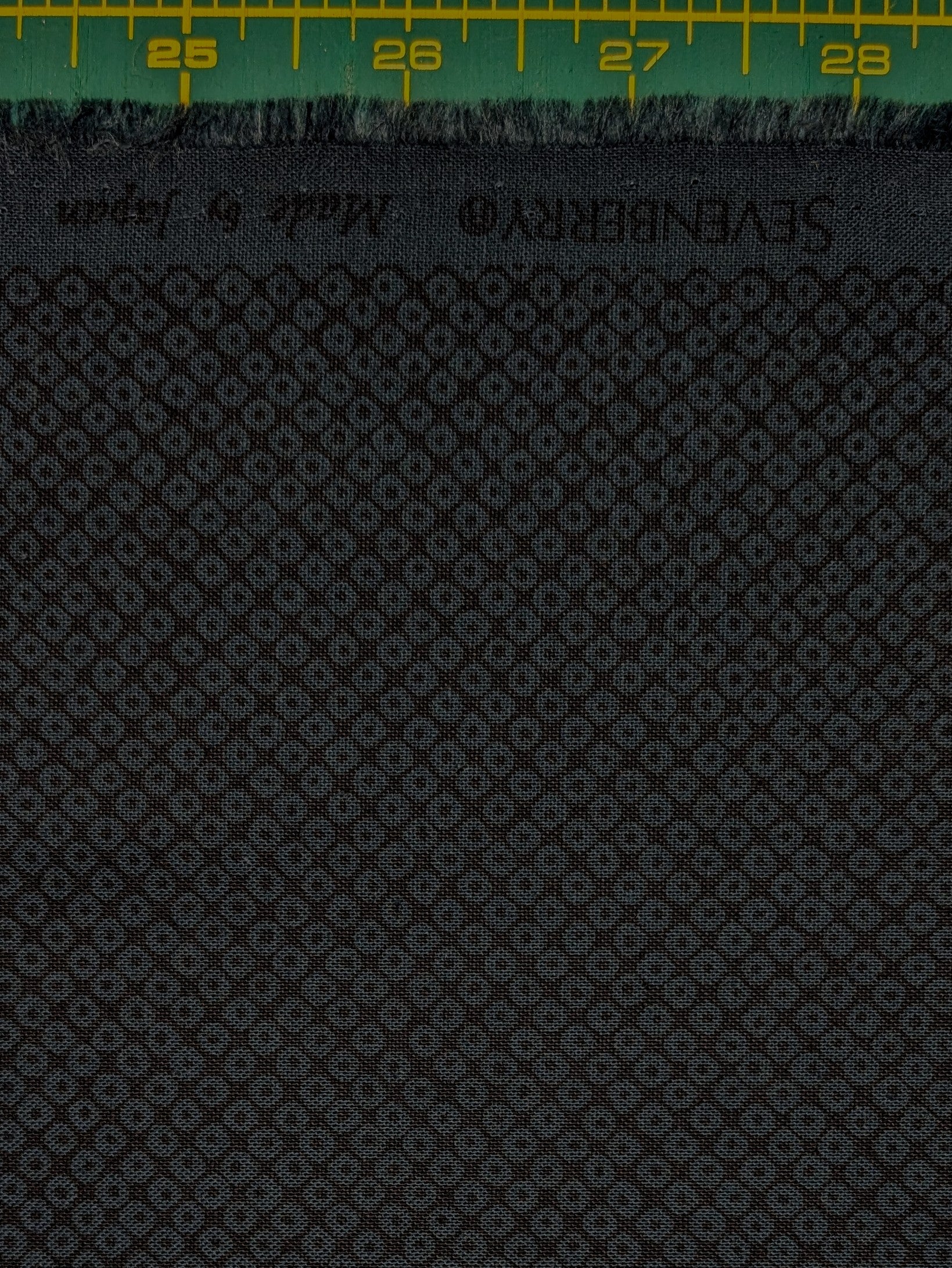 Sevenberry - Kanoko Dots Cotton Fabric - Dark Blue and Black