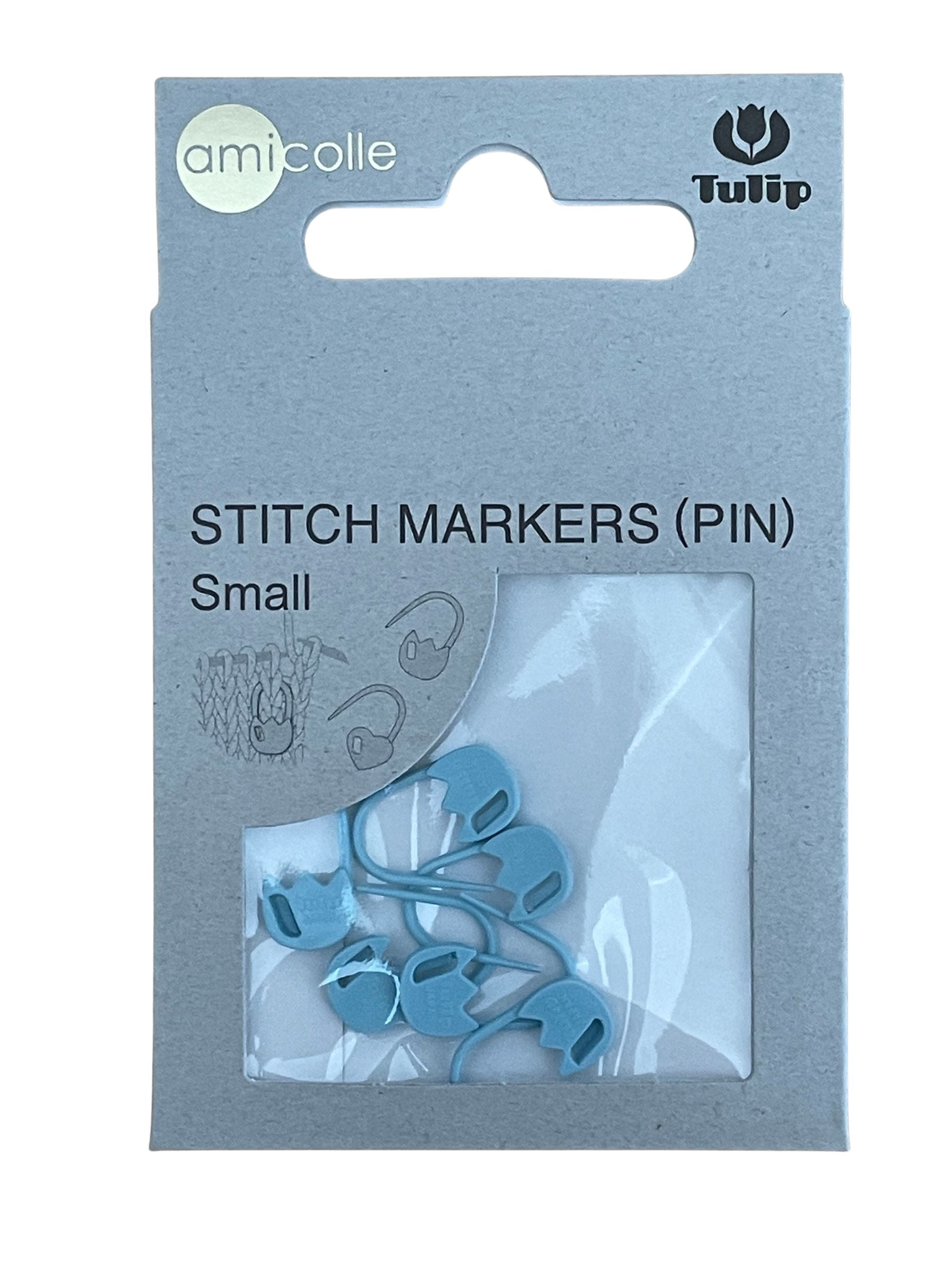 Tulip - Small "Tulip" Stitch Marker Pin Amicolle Knitting Accessories - Light Blue
