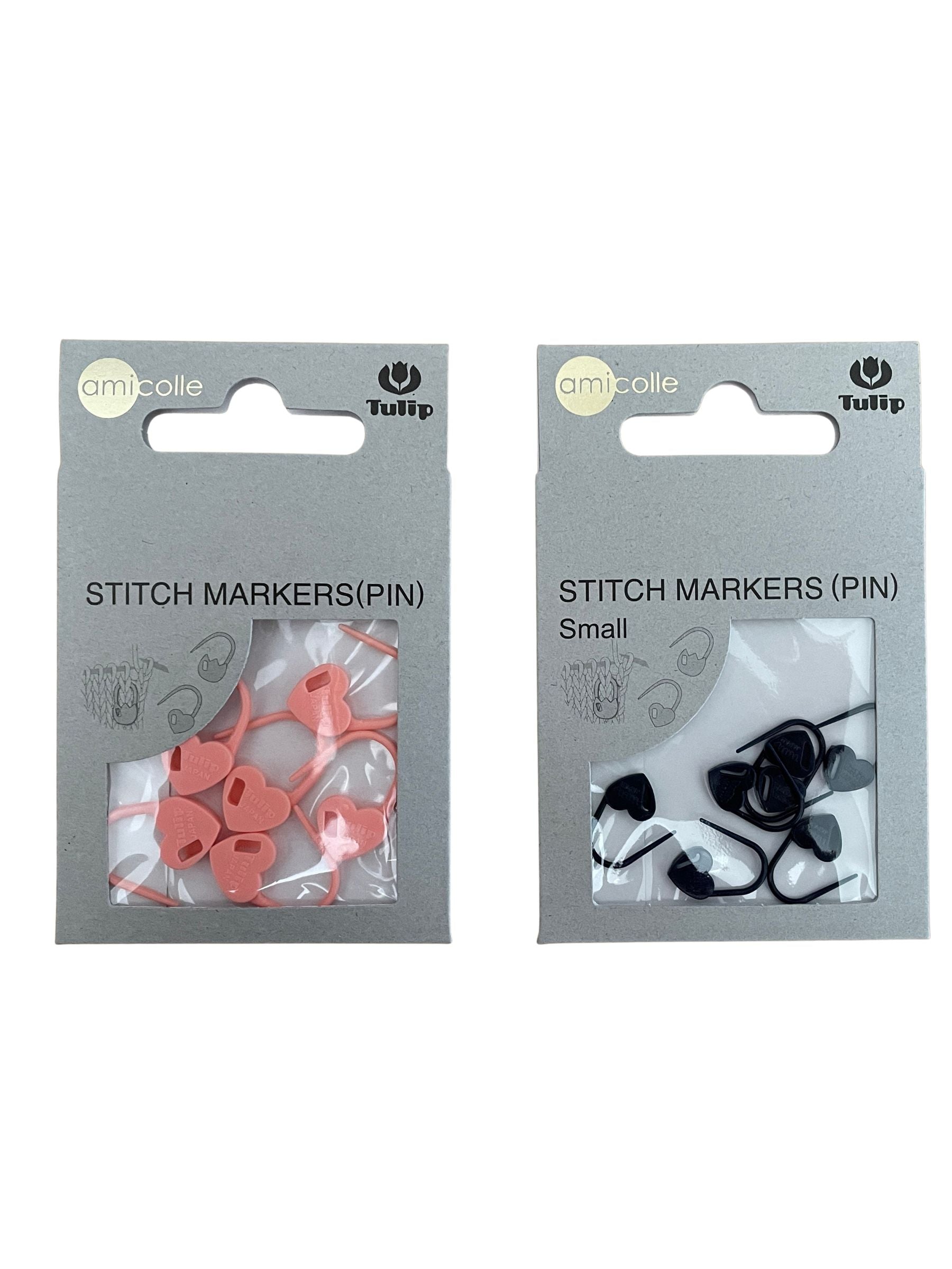 Tulip - Small "Heart" Stitch Marker Pin Amicolle Knitting Accessories - Orange