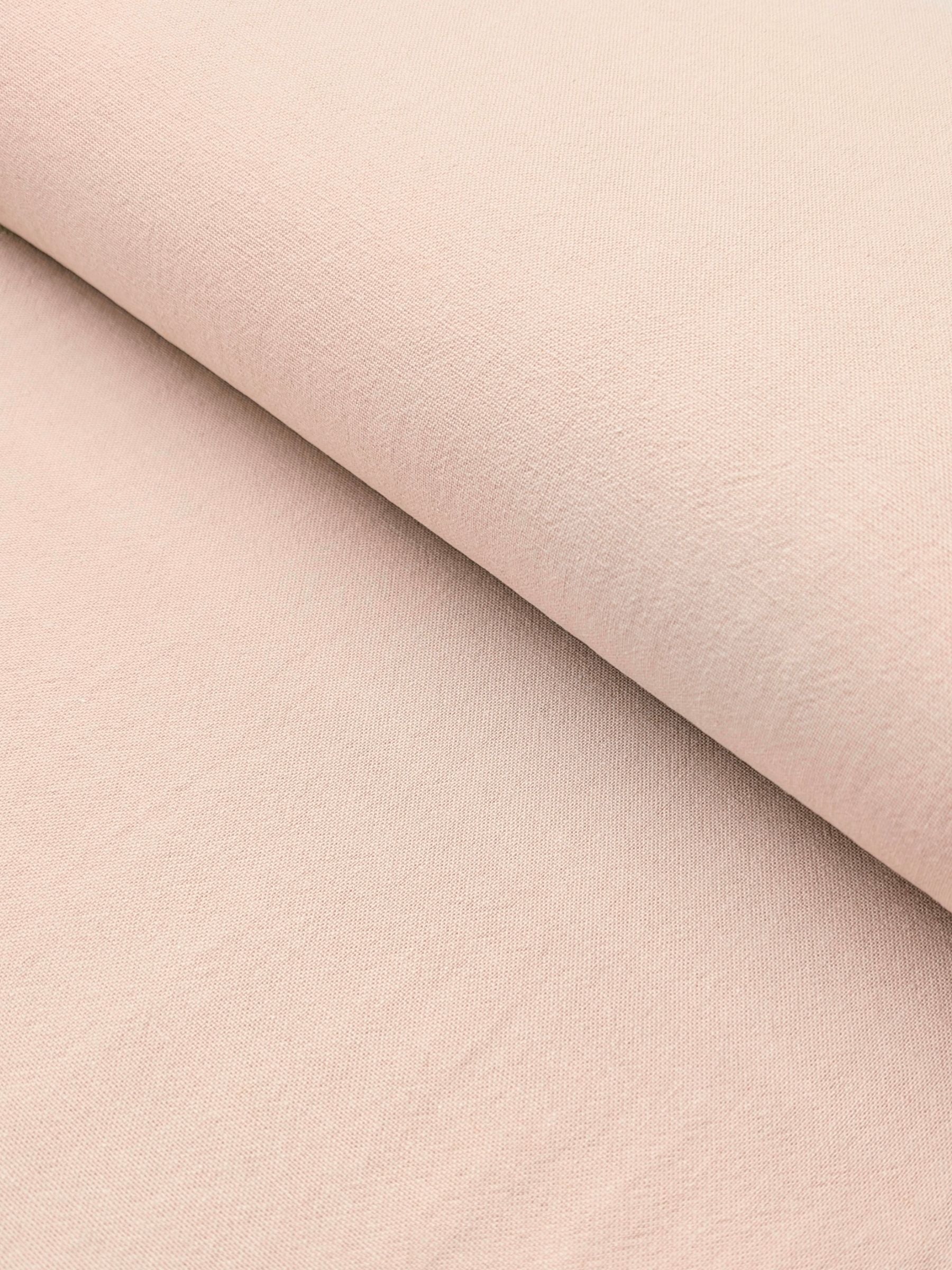 Cosmo - Cotton/Linen Canvas Fabric - Palest Pink