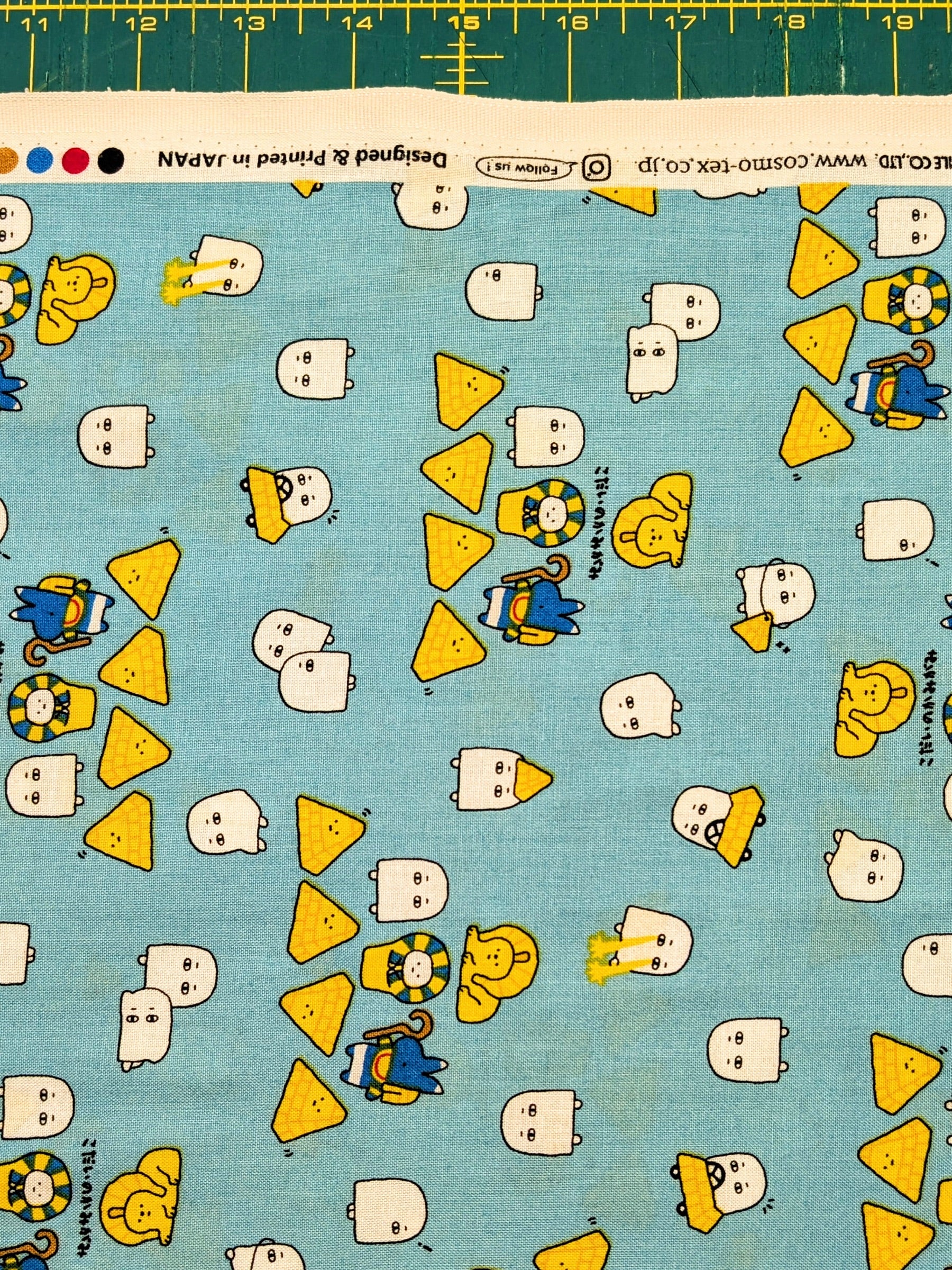 Cosmo - Tiny Egypt Cotton Sheeting Fabric - Teal