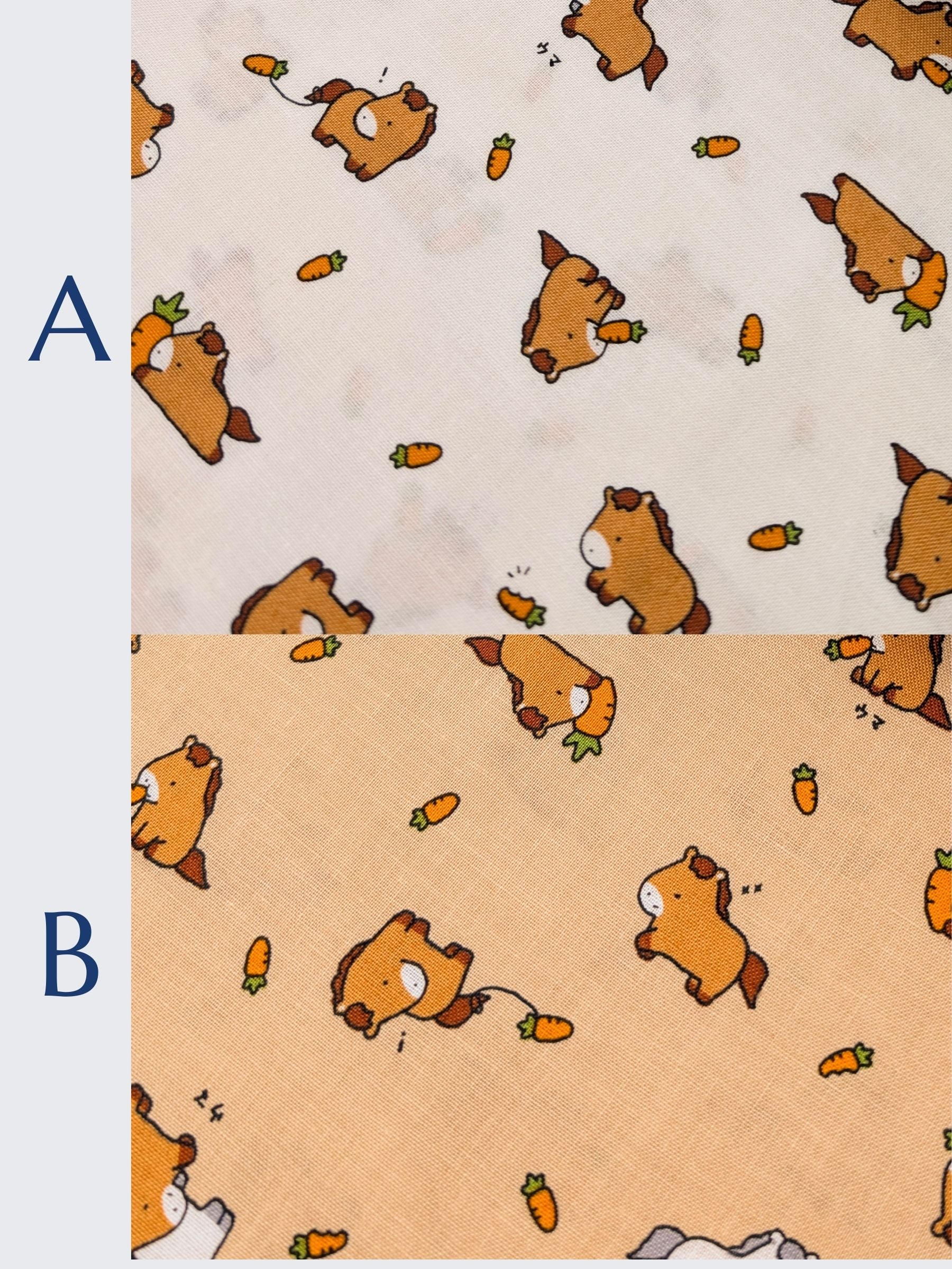 Cosmo - Cutie Horses Cotton Sheeting Fabric - Brown