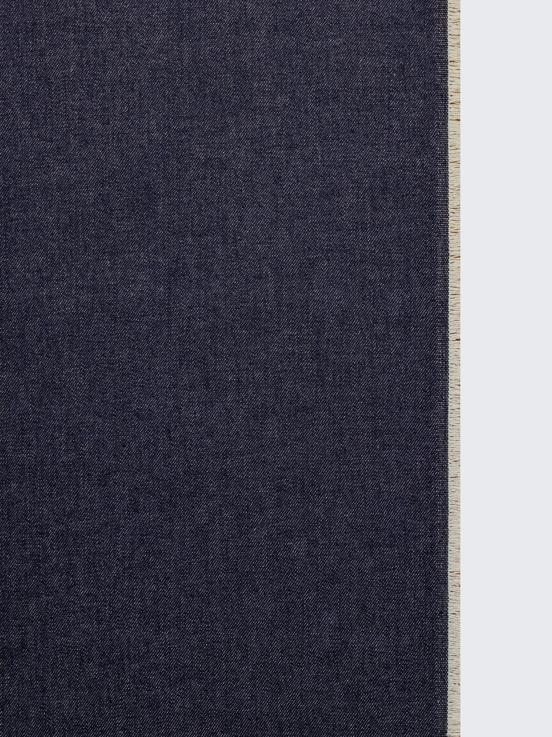 Kaihara Denim - Non-Stretch Japanese Cotton Twill Denim Fabric - 10 oz Dark Blue