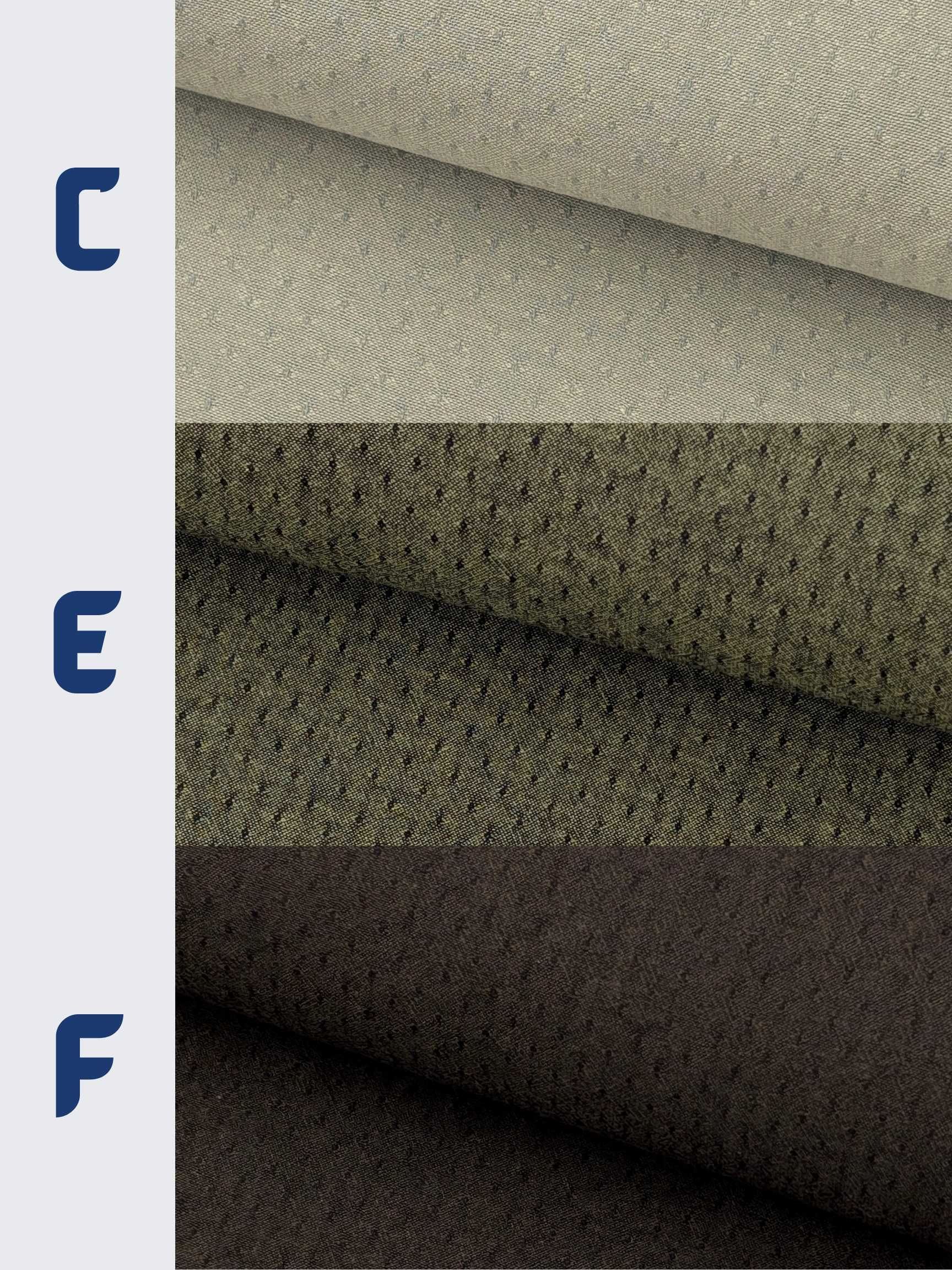 Handworks - Raised Weave Yarn Dyed Cotton Fabric - Charcoal Brown