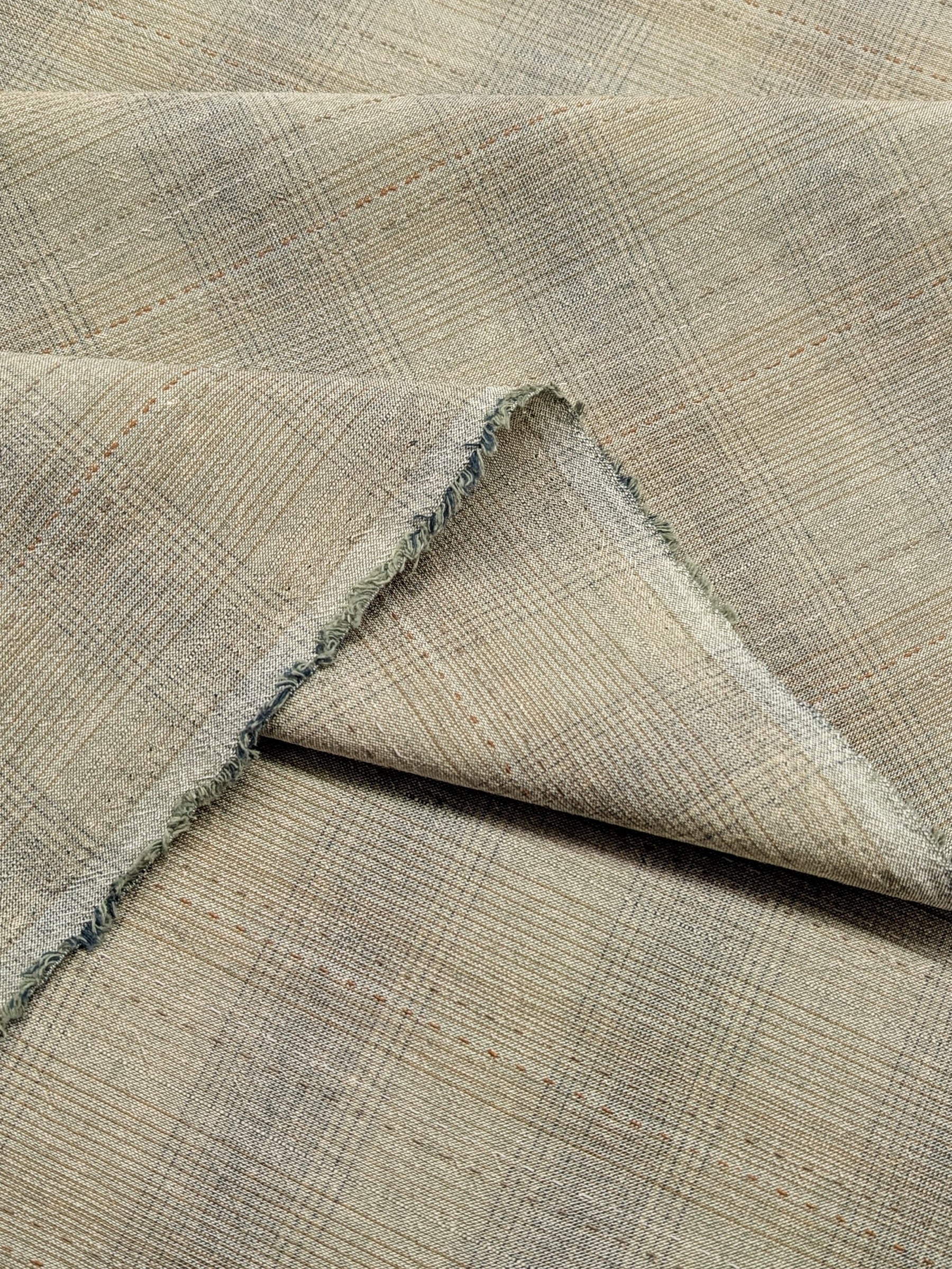 MYD - Glen Check Plaid Yarn Dyed Cotton Fabric - Pale Green