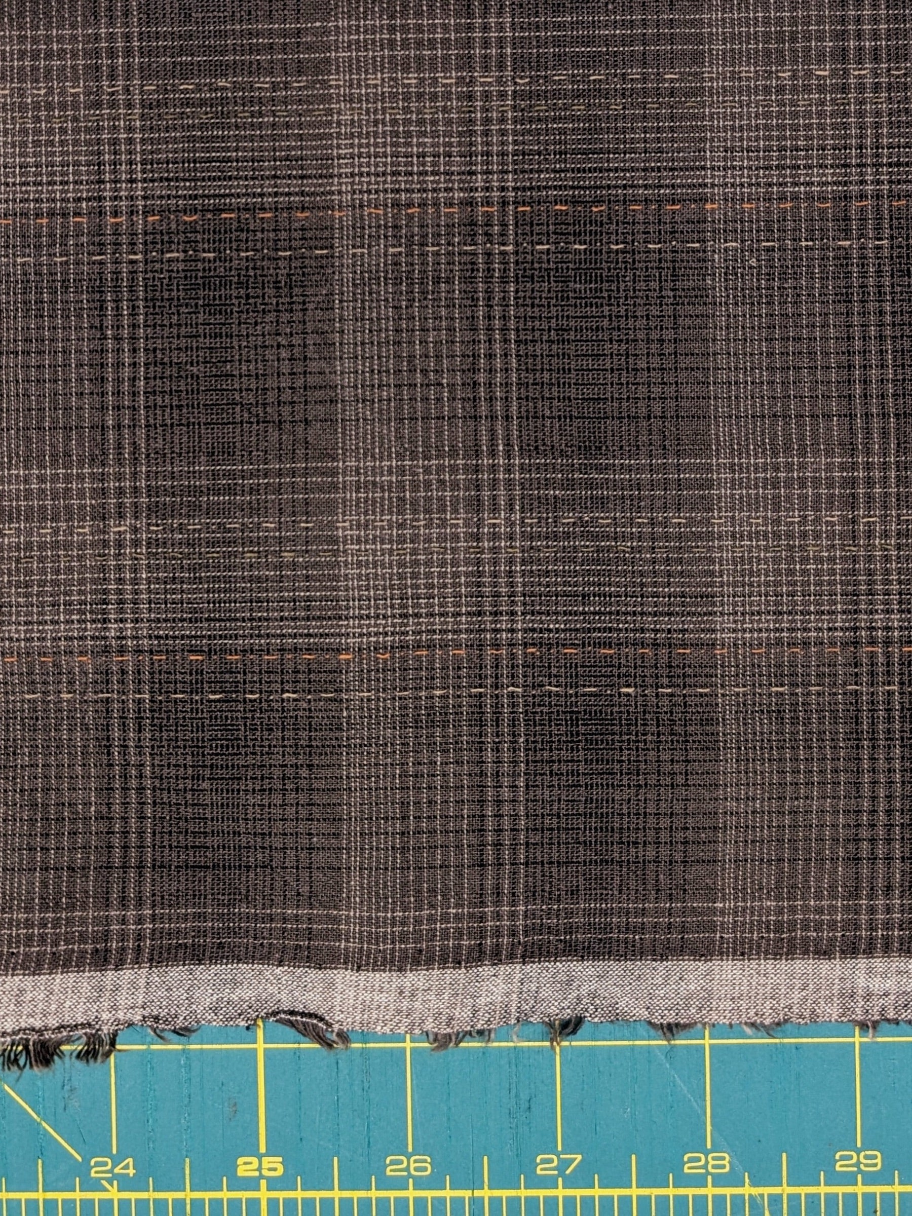 MYD - Glen Check Plaid Yarn Dyed Cotton Fabric - Gray