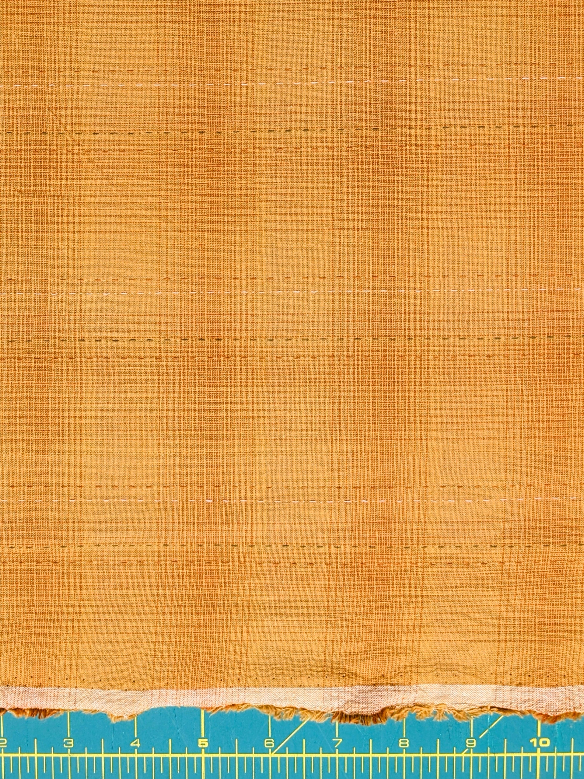 MYD - Glen Check Plaid Yarn Dyed Cotton Fabric - Marigold
