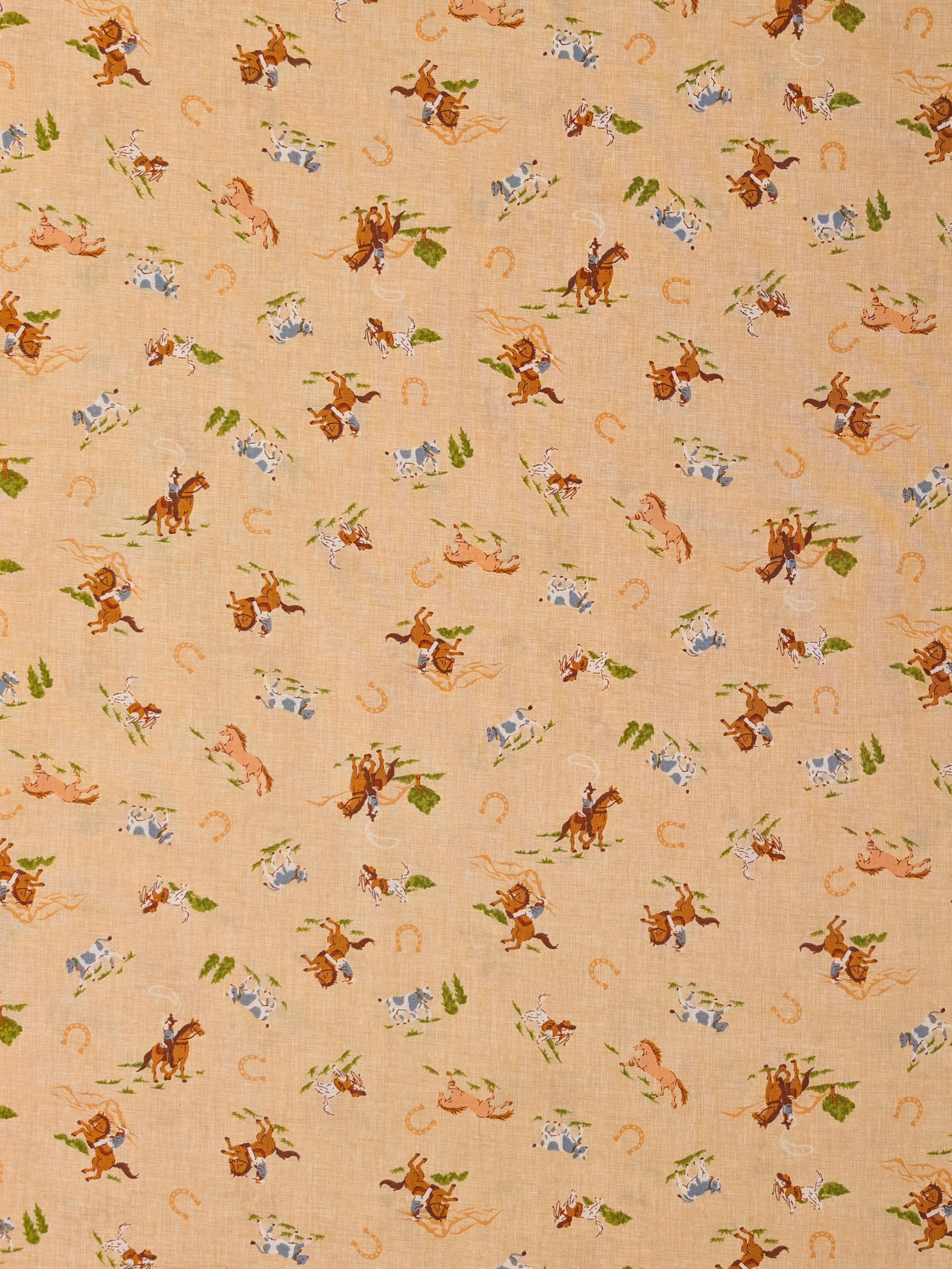 Vancet - Old Western Japanese Cotton Feedsack Fabric - Beige
