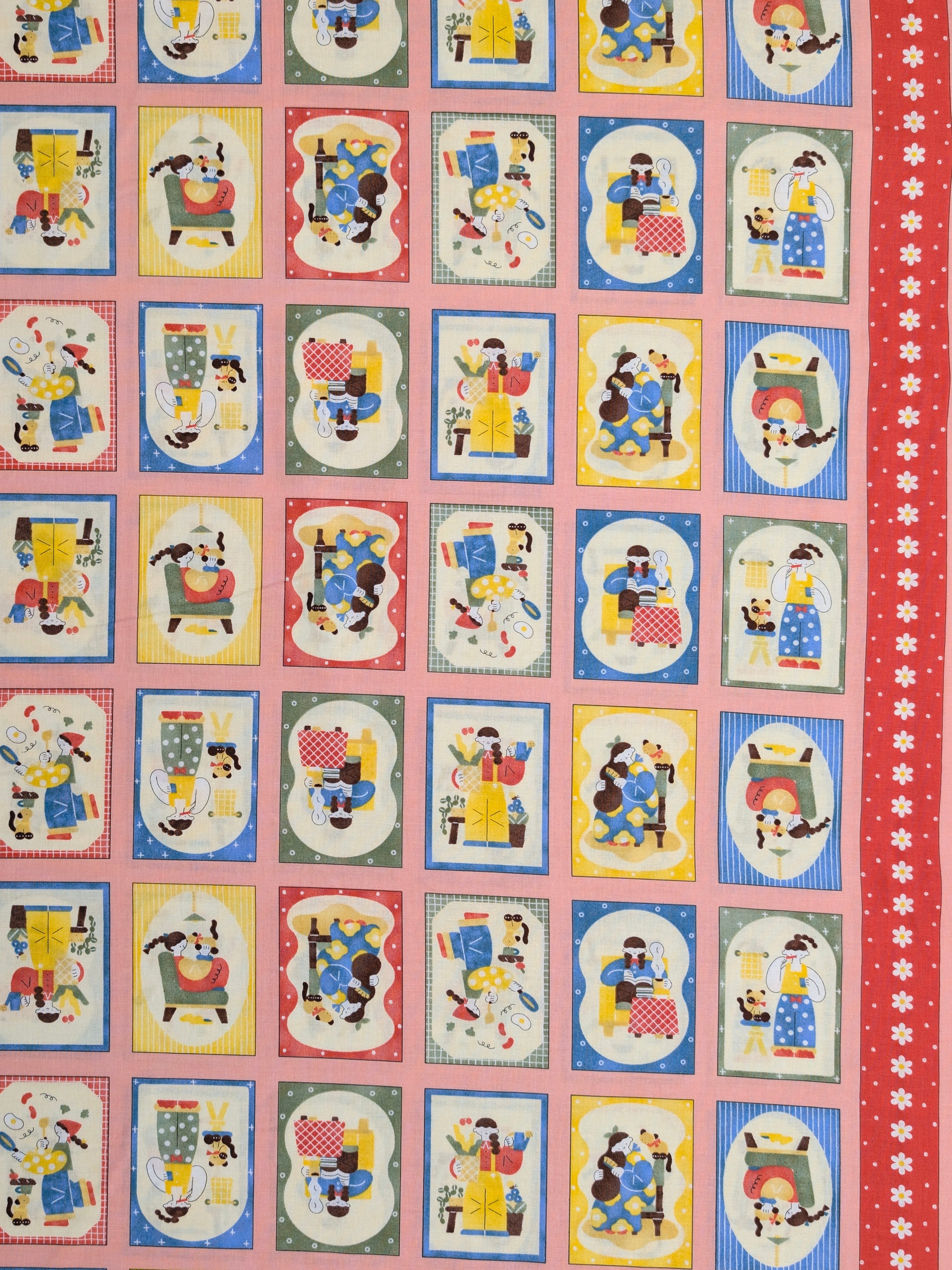 Cosmo - Scrapbook Ladies Japanese Cotton Fabric - Pink