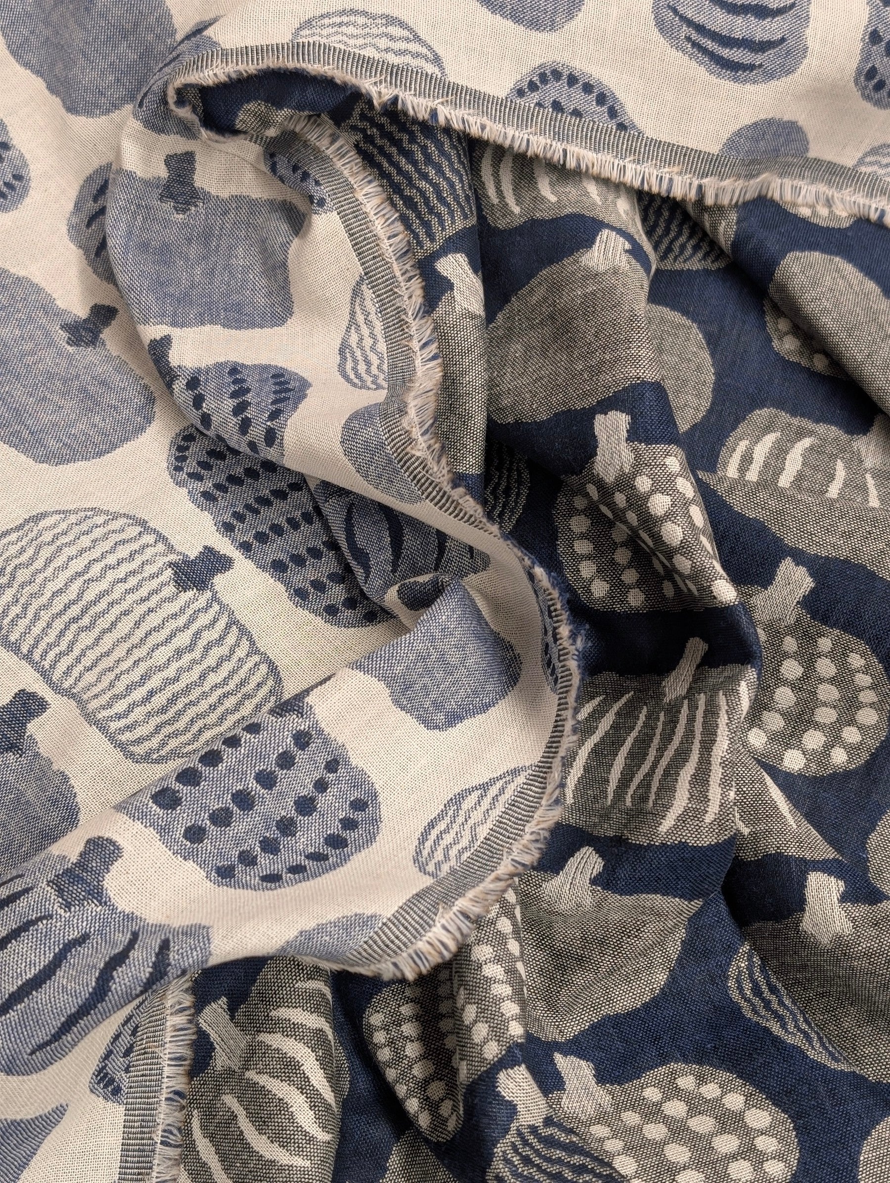 Kobayashi - Pumpkin Double Sided Jacquard Cotton Fabric