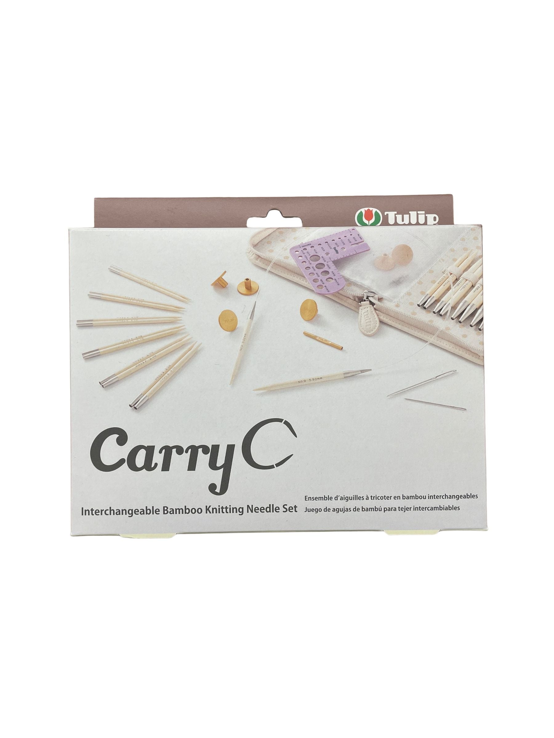 Tulip - CarryC Interchangeable Bamboo Knitting Needle Set with Case