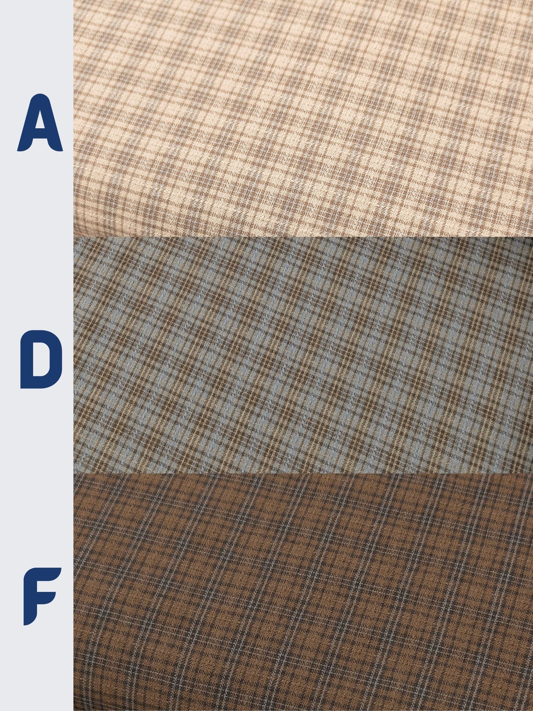 Textile Pantry - Check Plaid Yarn Dyed Cotton Fabric - Brown