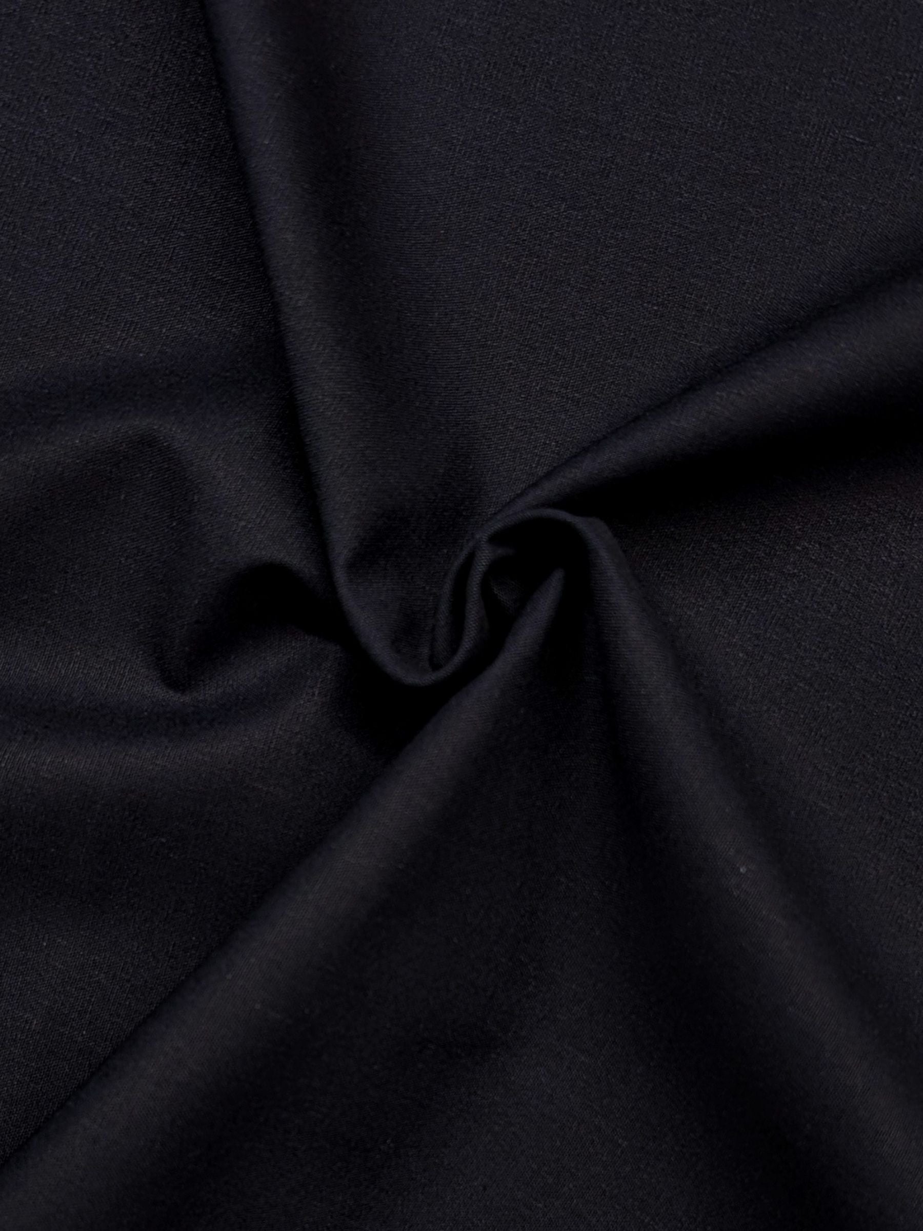 Kokka - Solid Recycled Cotton Canvas Fabric - Midnight Blue
