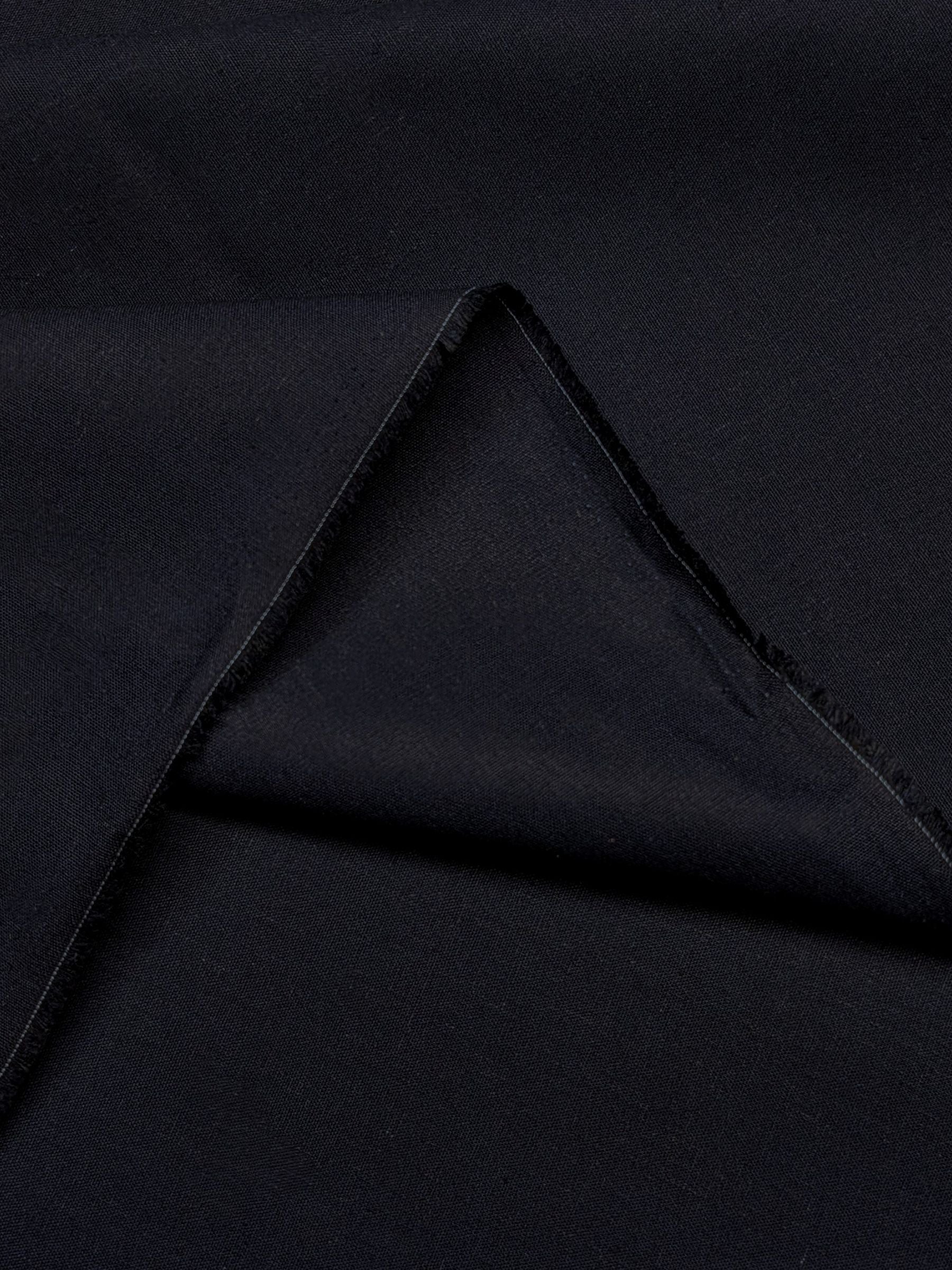 Kokka - Solid Recycled Cotton Canvas Fabric - Midnight Blue