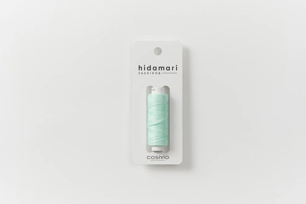 Lecien Cosmo - Hidamari Cotton Sashiko Thread 30m Spool - Mint Candy