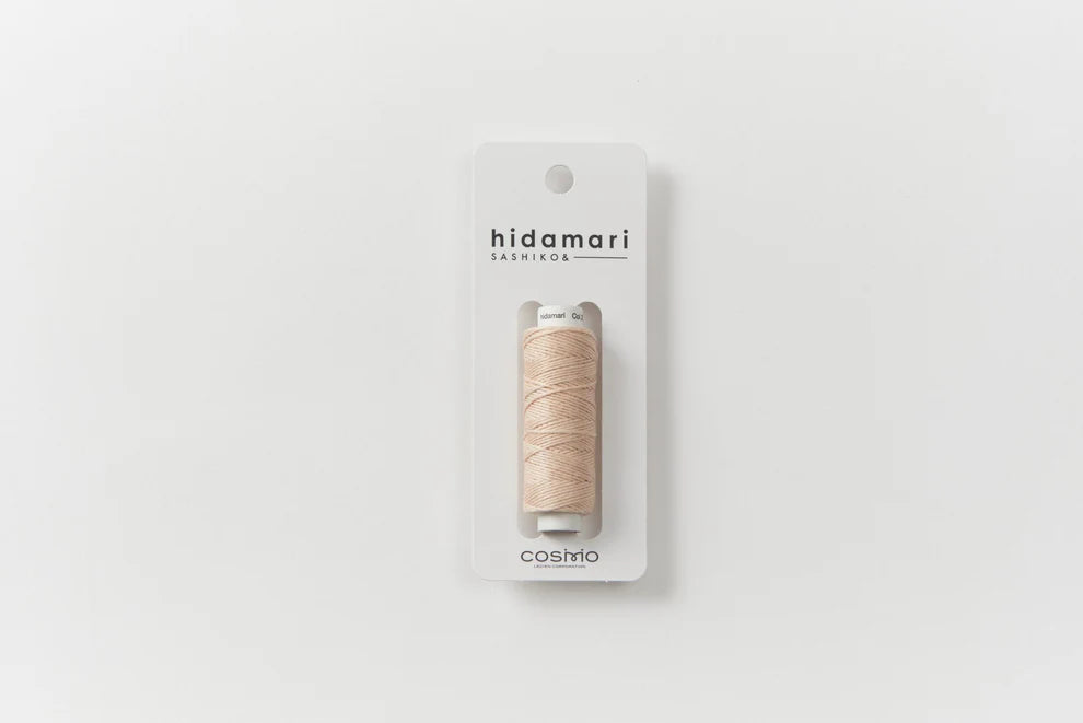 Lecien Cosmo - Hidamari Cotton Sashiko Thread 30m Spool - Milk Tea