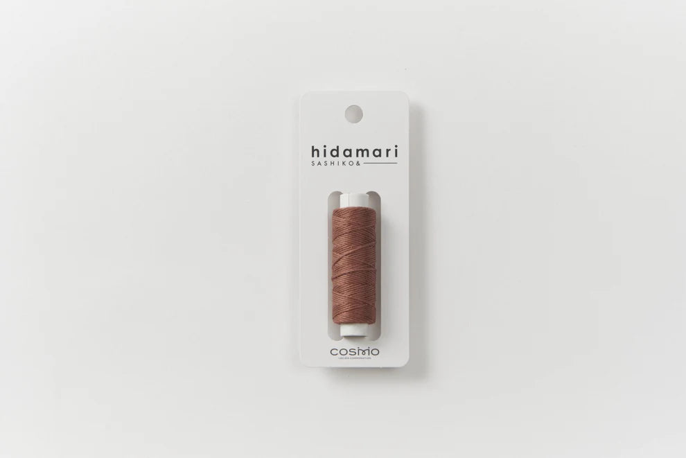 Lecien Cosmo - Hidamari Cotton Sashiko Thread 30m Spool - 3 O'clock Brownies
