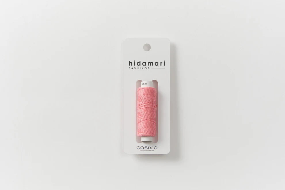 Lecien Cosmo - Hidamari Cotton Sashiko Thread 30m Spool - Coral Reef