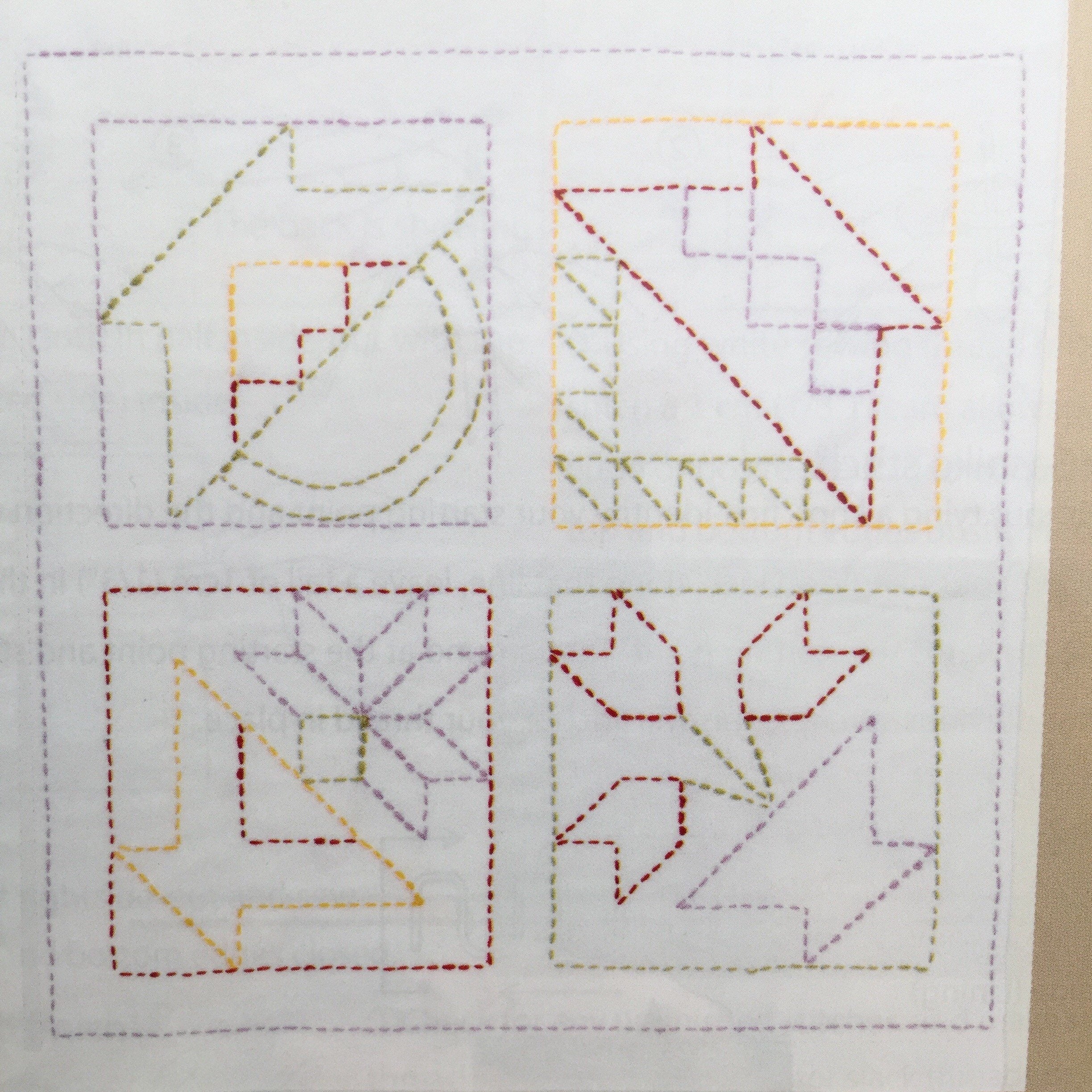 Tulip - World America "Flower Baskets" Sashiko Sampler Kit