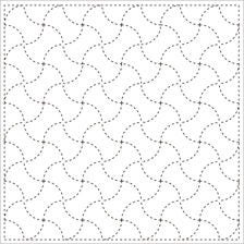 Yokota - Fundo Tsunagi Cotton Sashiko Fukin Sampler Cloth - White