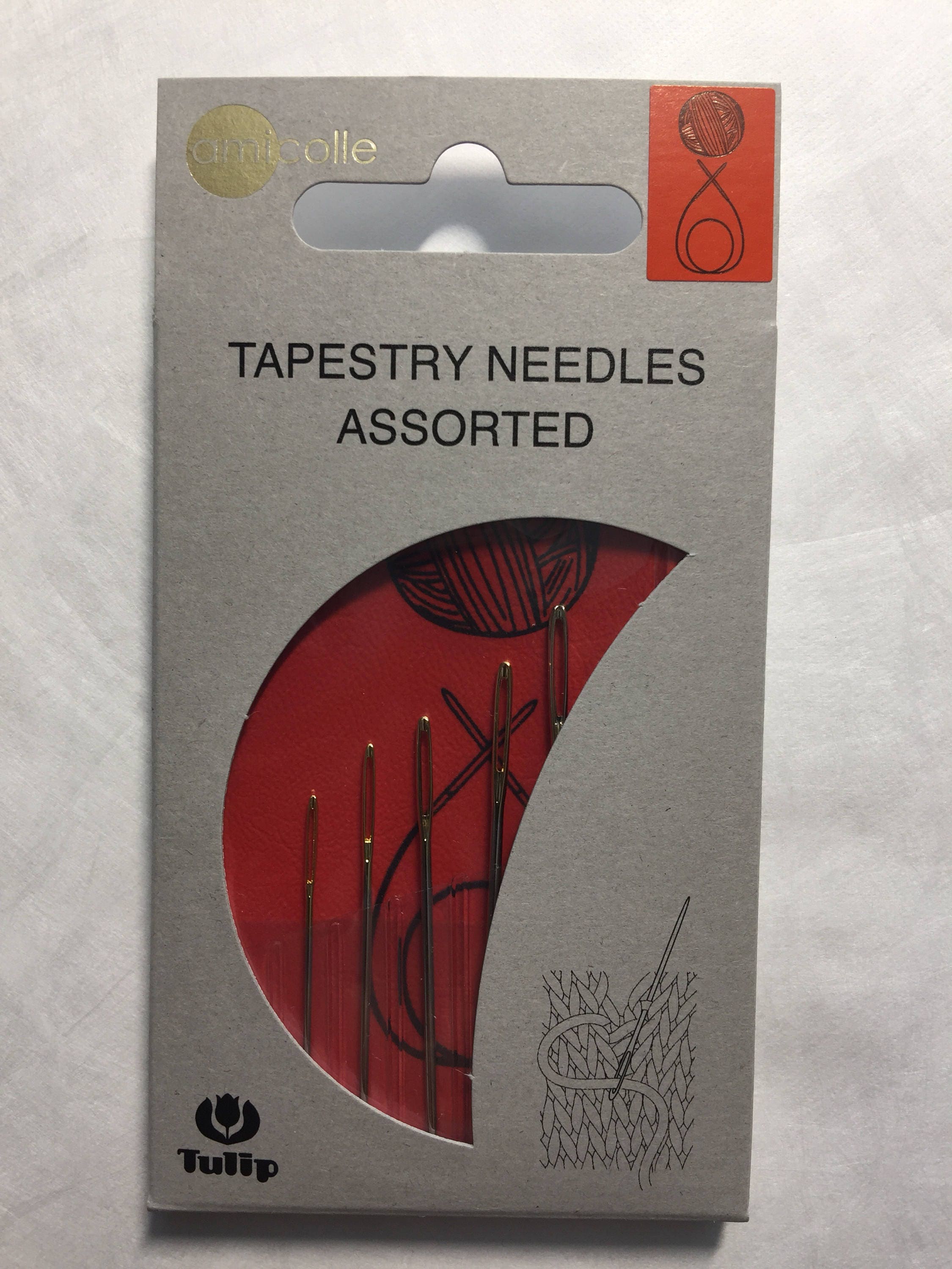 Tulip Tapestry Needles in magnetic case assorted sizes Amicolle