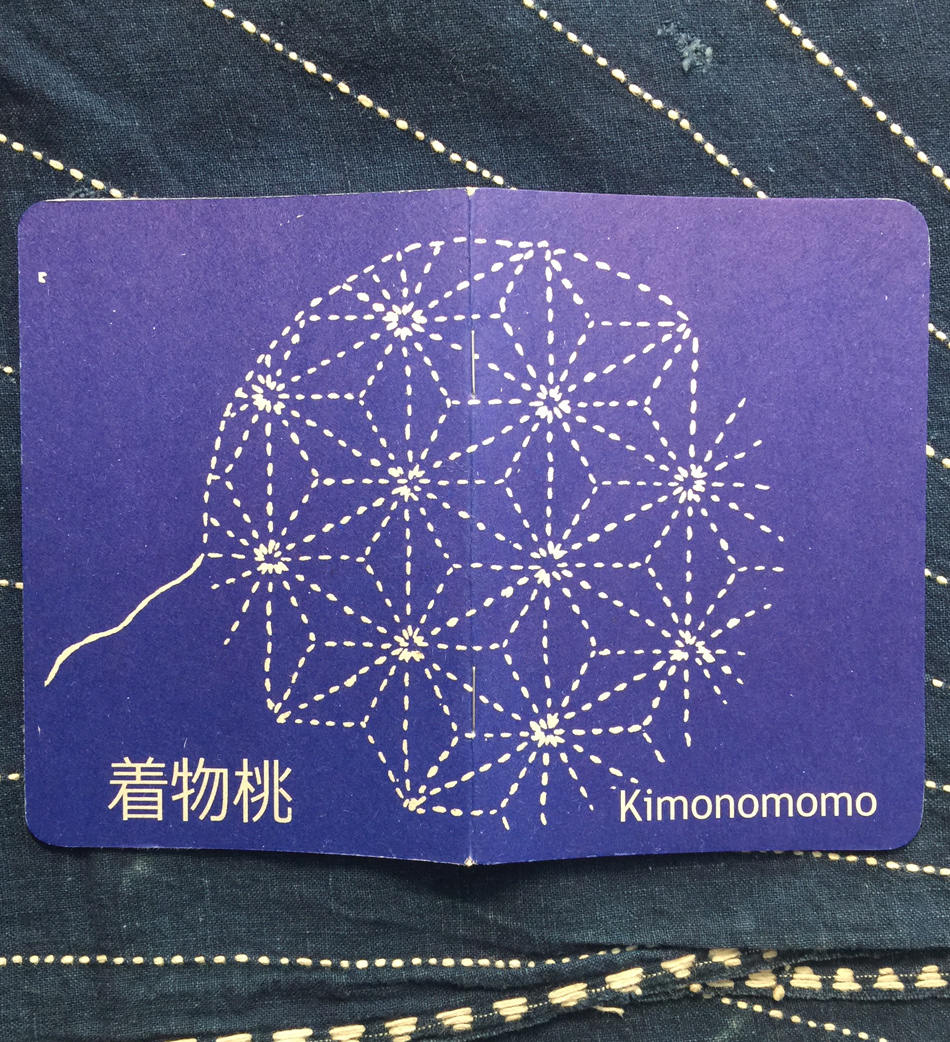 Scoutbook pocket notebook with Kimonomomo Sashiko design