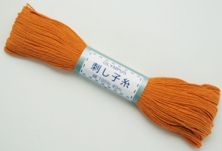 Olympus - Cotton Sashiko Thread 20m Skein - Color #4 Orange