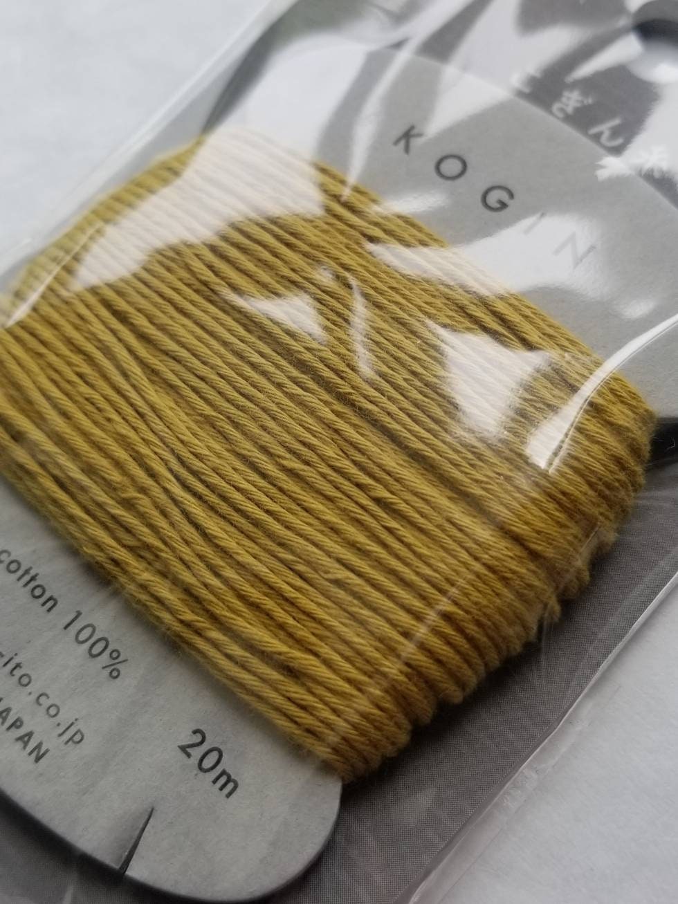 Daruma - Cotton Kogin Thread 20m Card 20/8 - #2 Golden Yellow