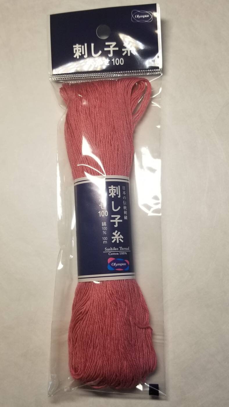 Olympus - Cotton Sashiko Thread 100m Skein - Color #110 Pink