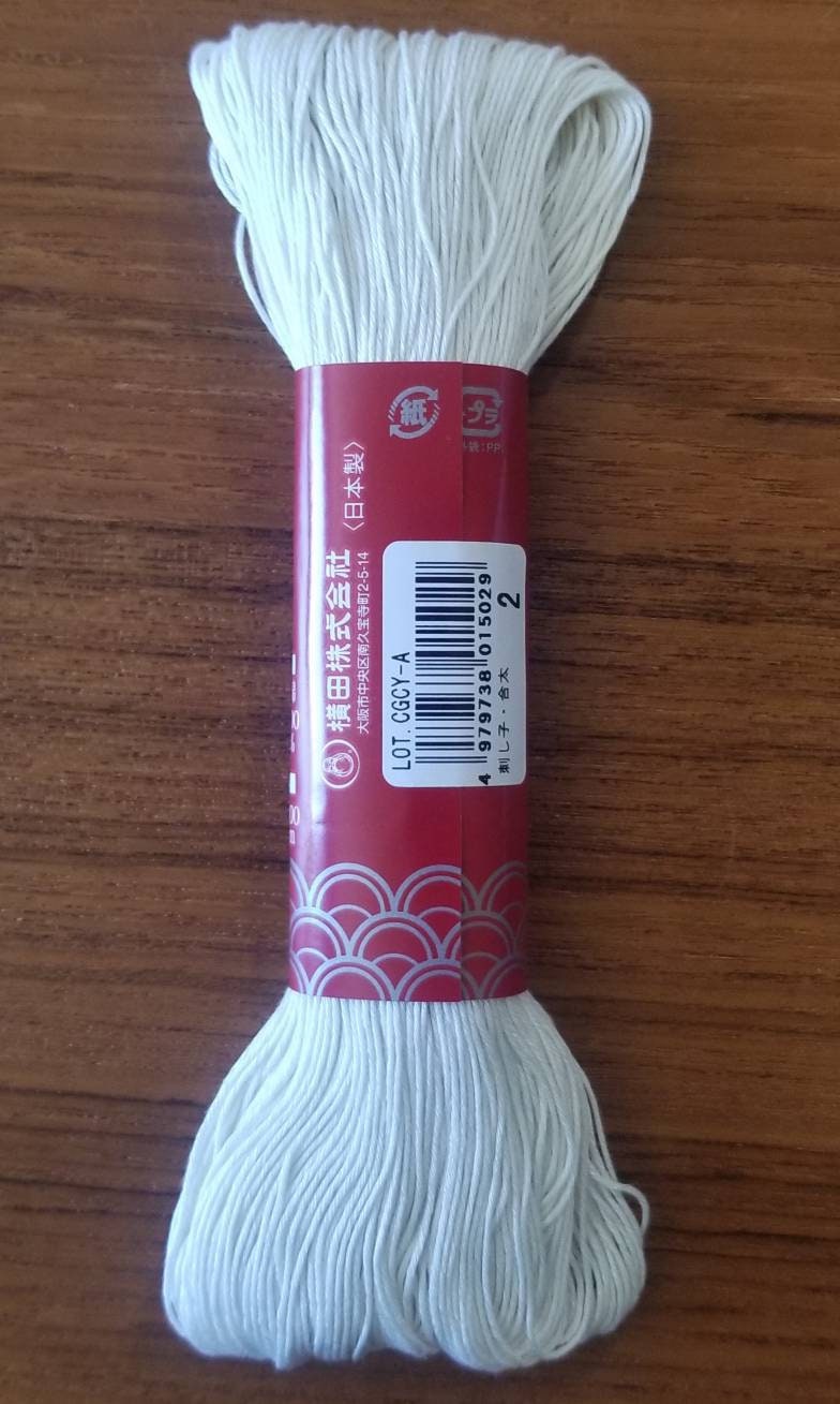 Yokota - Cotton Sashiko Thread 100m Skein - #2 Ecru Beige