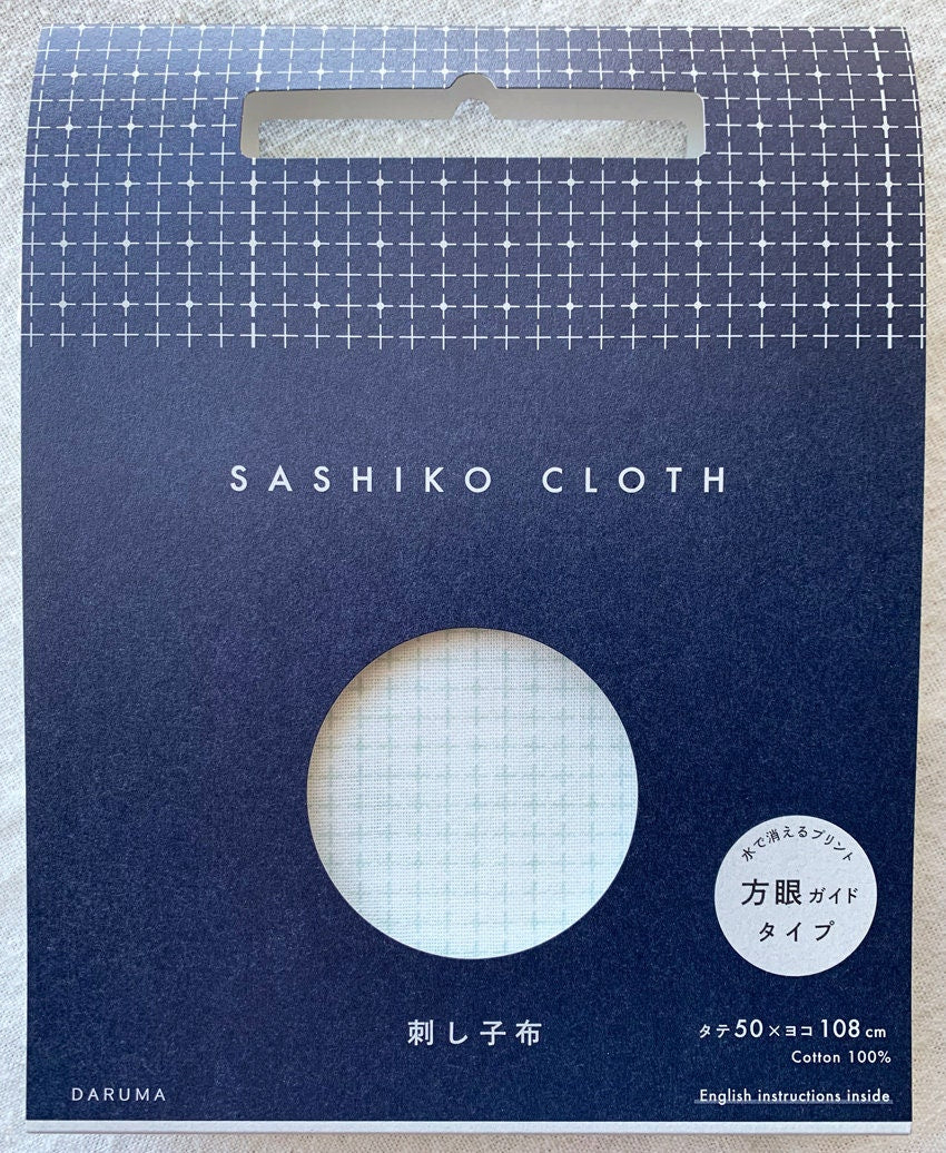 Daruma - Cotton Sashiko Grid Cloth - Bright White