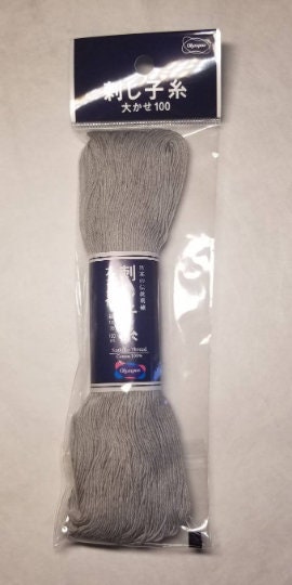 Olympus - Cotton Sashiko Thread 100m Skein - Color #113 Gray