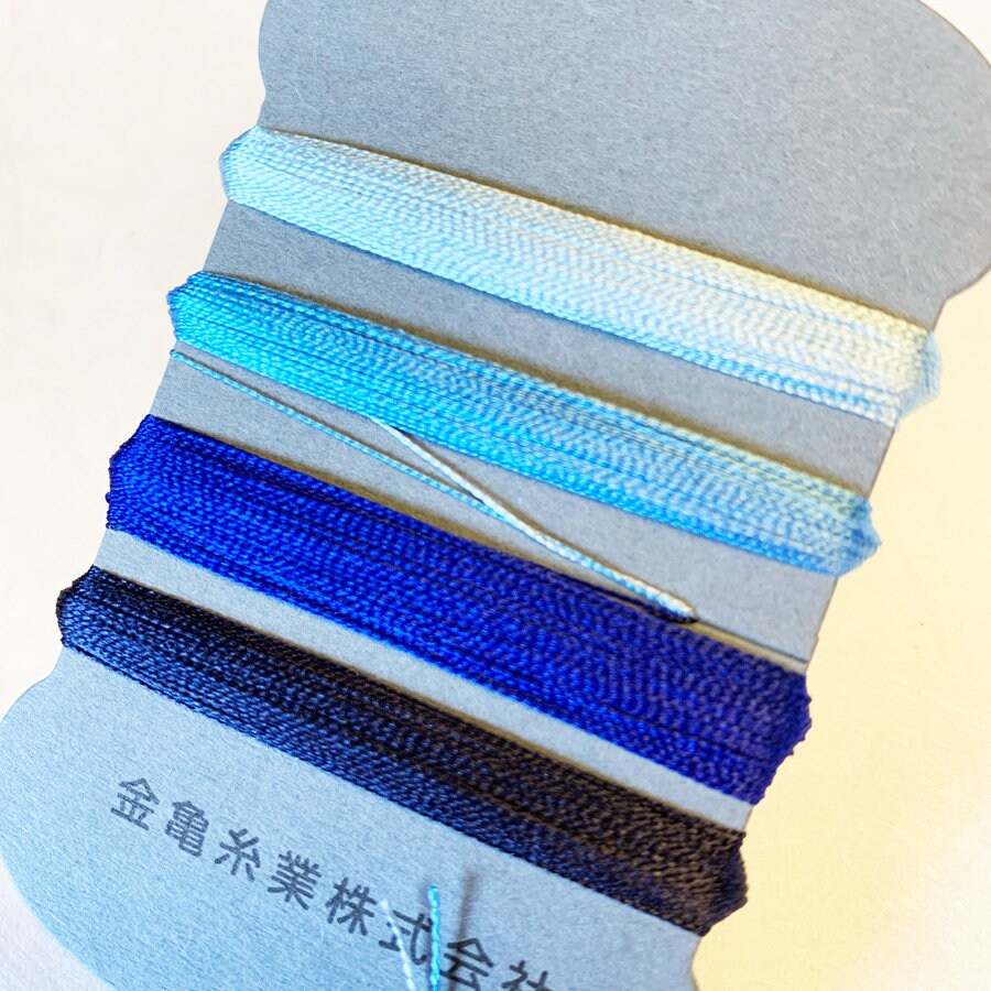 Kinkame - Silk Thread 4 Color Assortment - #5 Indigo Blue (Navy Blue, Indigo)