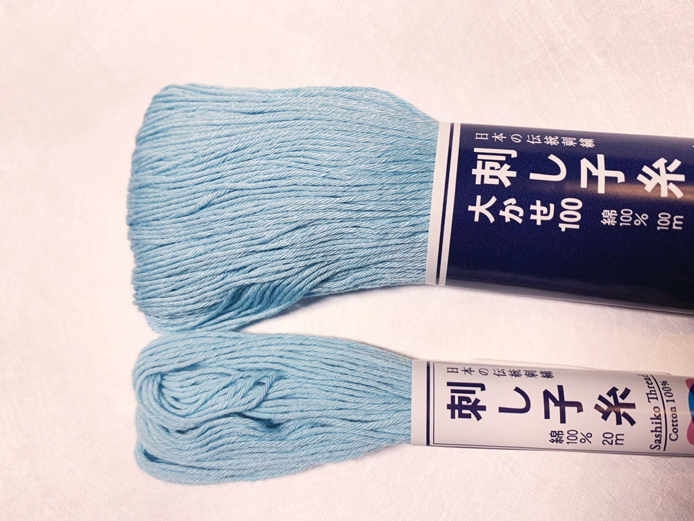 Olympus - Cotton Sashiko Thread 20m Skein - Color #8 Robin's Egg