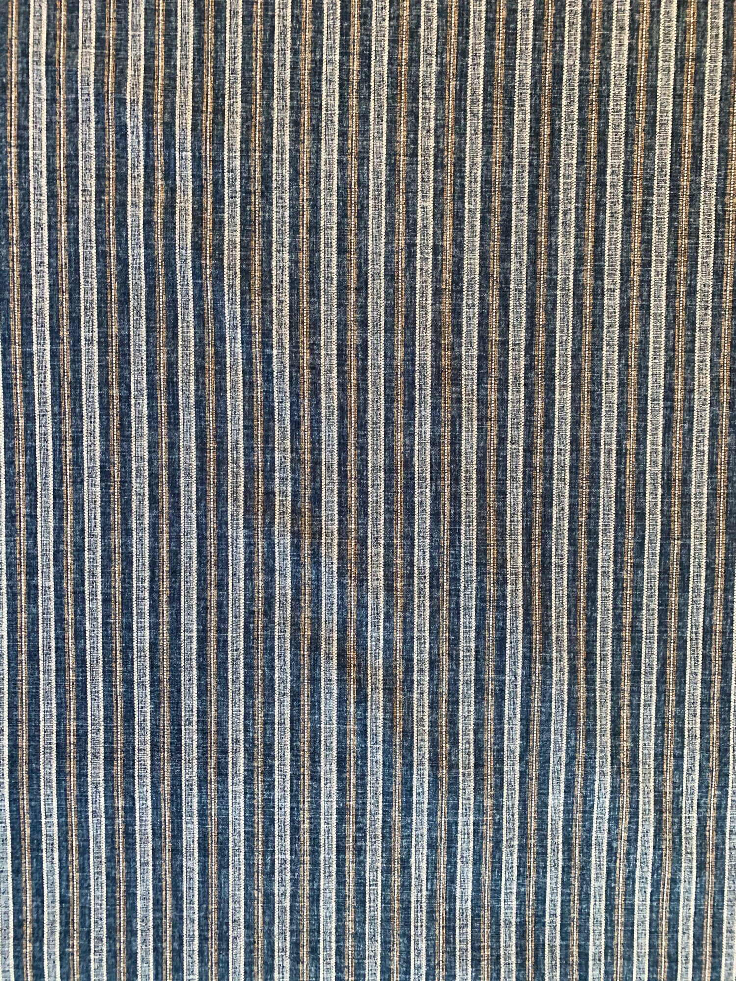 Morikiku Stripe blue Japanese cotton dobby fabric M-23200-C22