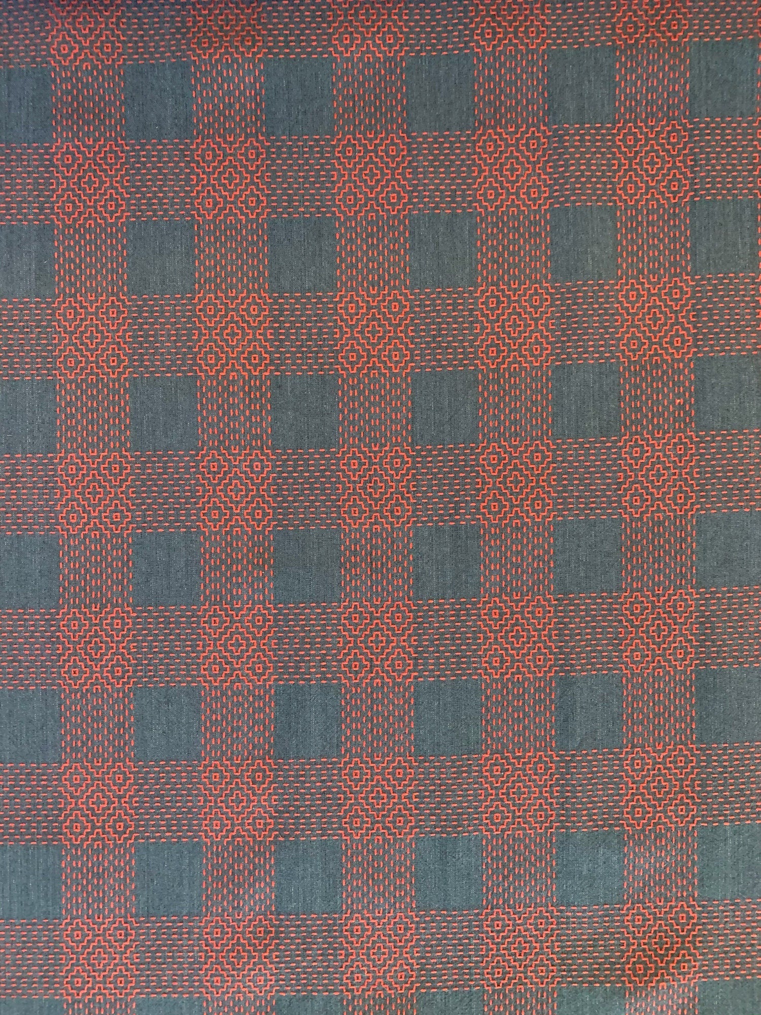 Olympus Sashiko fabric navy blue red Sakizomemomen S256E