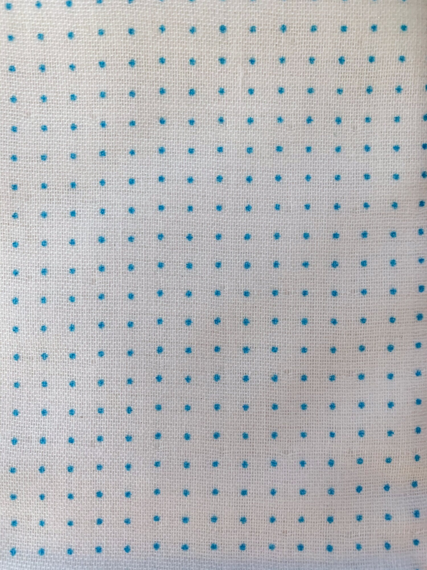 Olympus - Square Dot Grid Sashiko Handkerchief Sampler - White