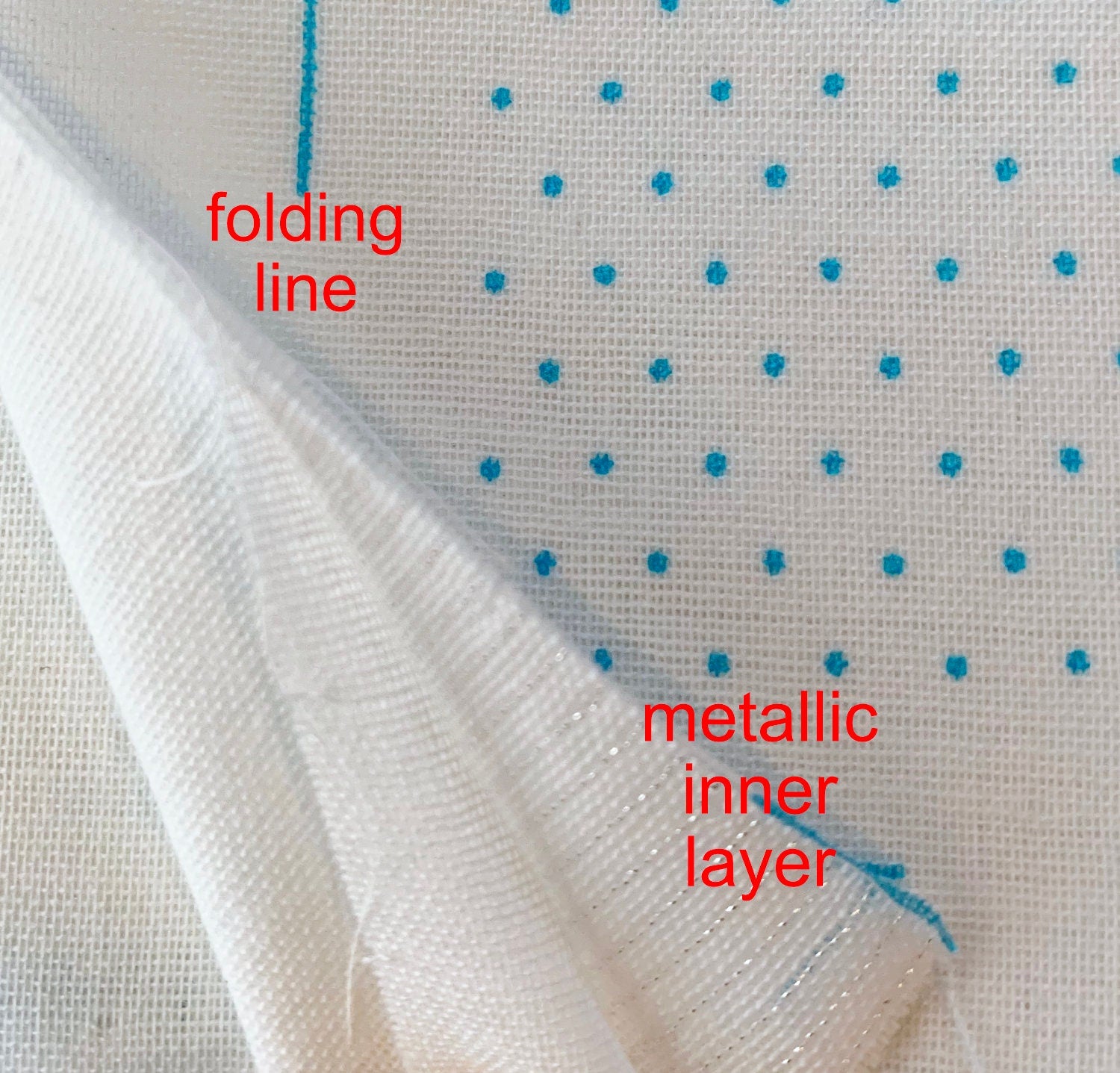 Olympus iine Sashiko Handkerchief fabric angled dot grid White cotton cloth G-2