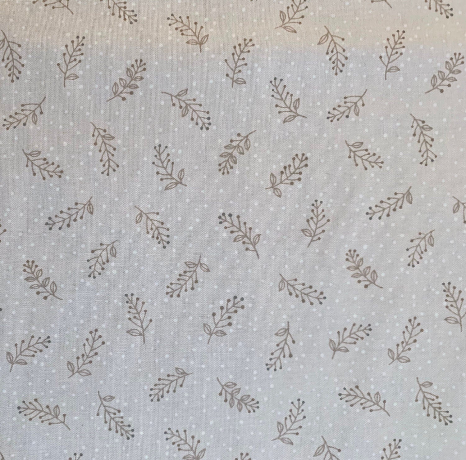 La Vie en Rose Japanese taupe cotton fabric LR3087C-B light gray blue