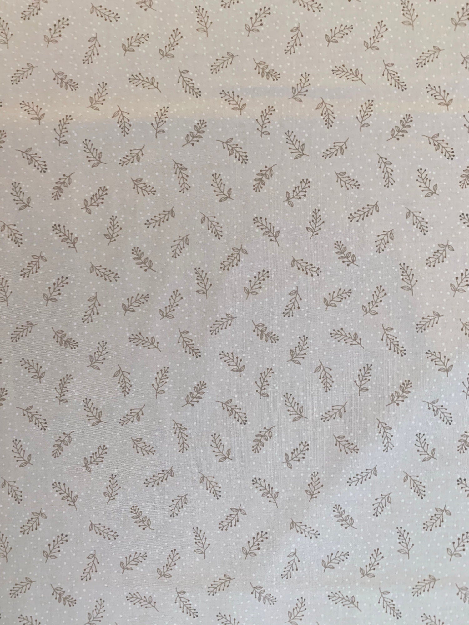 La Vie en Rose Japanese taupe cotton fabric LR3087C-B light gray blue