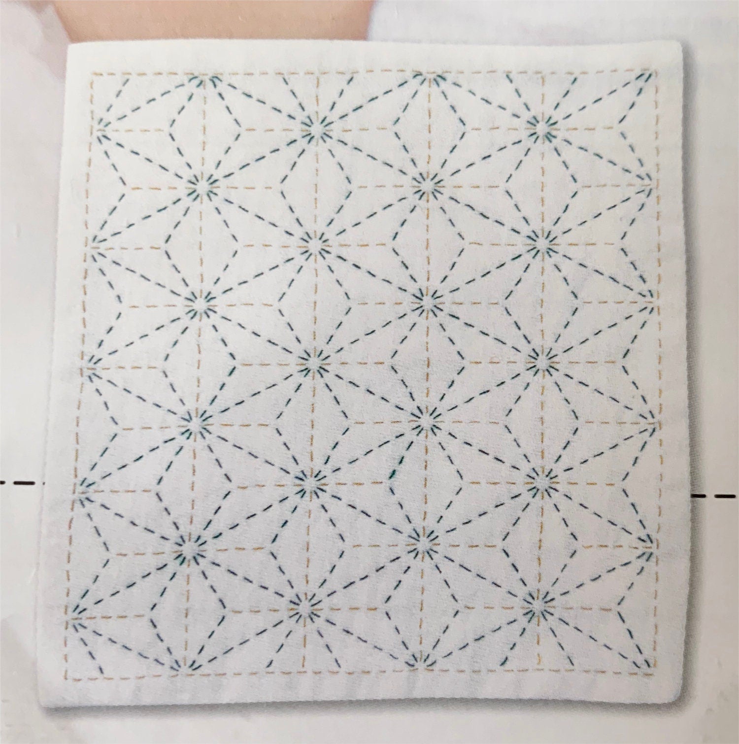 Olympus - Asanoha Sashiko Handkerchief Sampler Kit - White