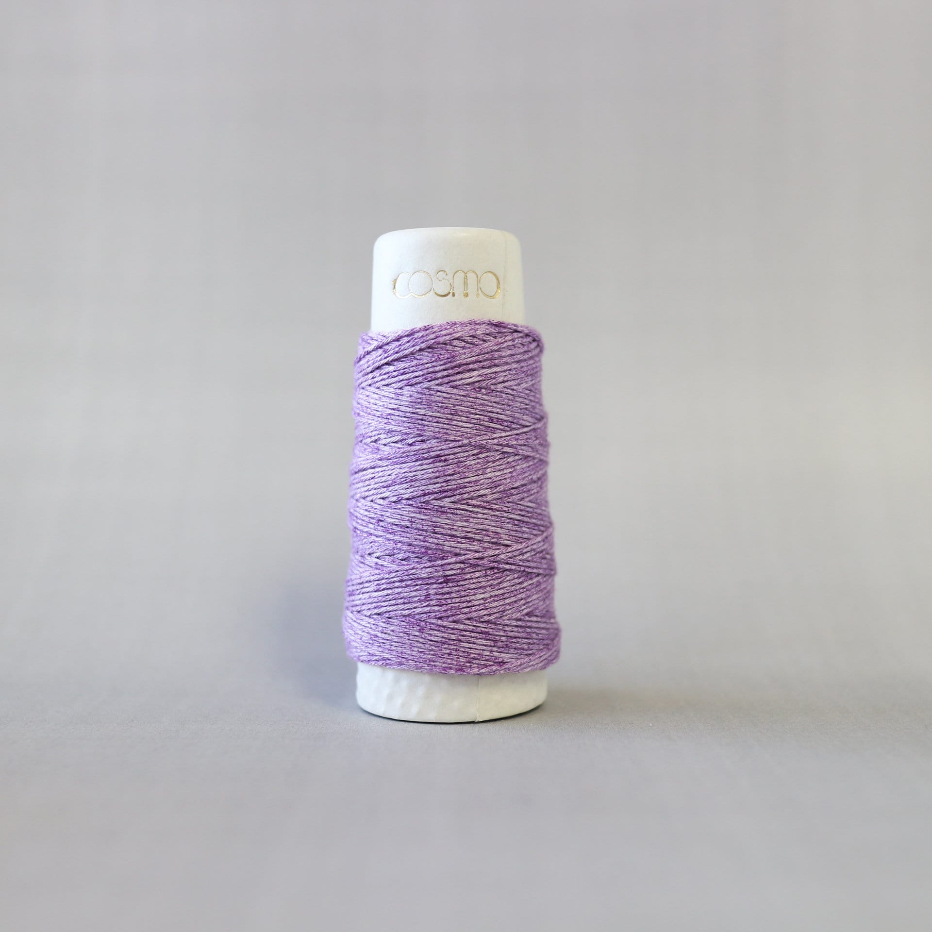 Lecien Cosmo - 'Hidamari' Cotton Sashiko Thread 30m Spool - Violet Field (Melange Purple)