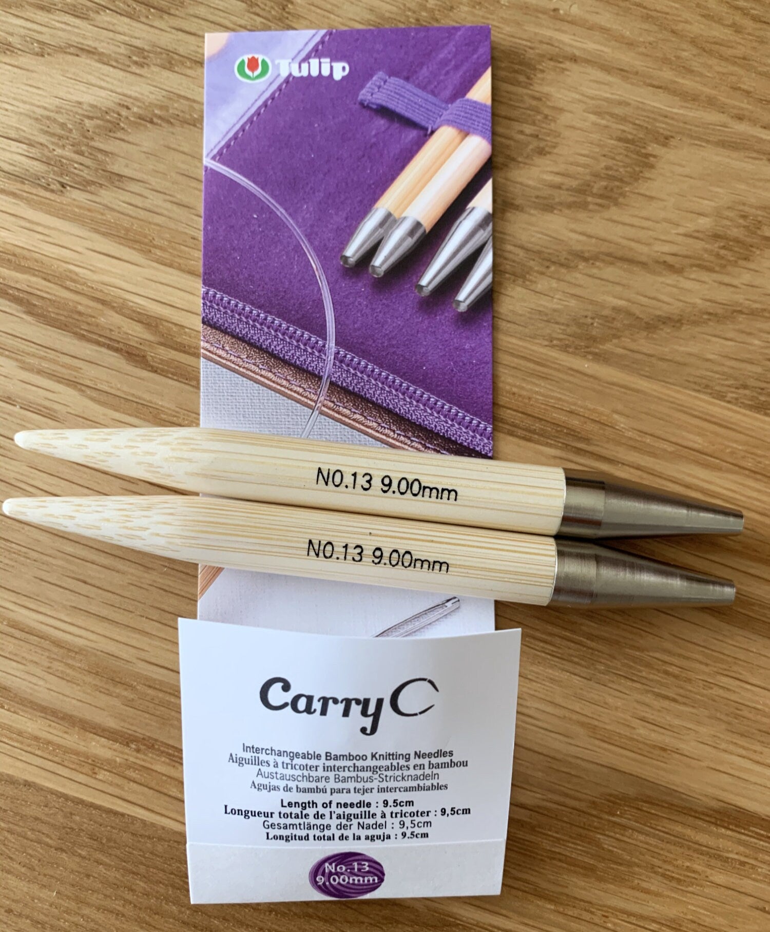 Tulip - CarryC Interchangeable Knitting Needles Various Sizes - Bamboo