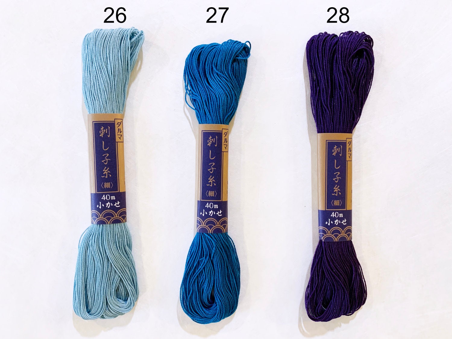 Yokota - Cotton Sashiko Thread 40m Skein - #26 Light Blue