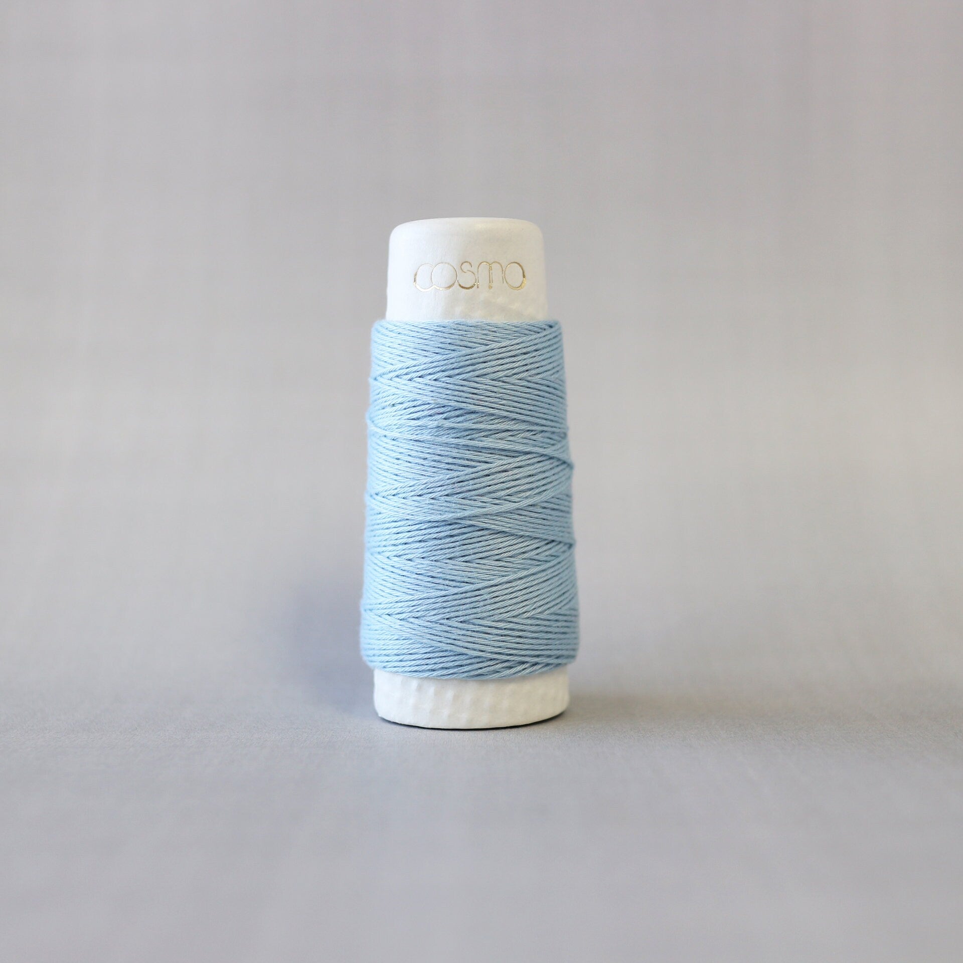 Lecien Cosmo - 'Hidamari' Cotton Sashiko Thread 30m Spool - Sky (Solid)