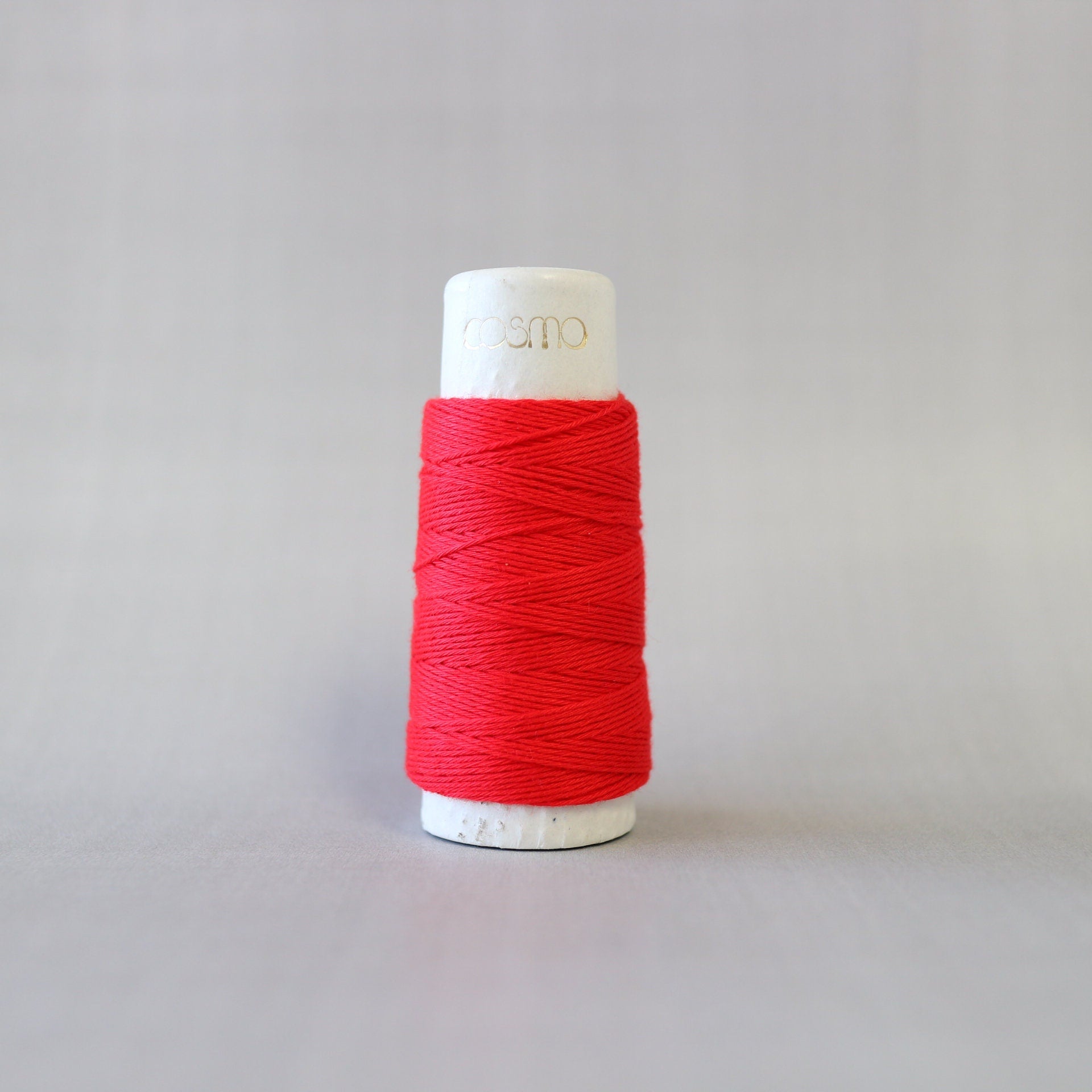 Lecien Cosmo - 'Hidamari' Cotton Sashiko Thread 30m Spool - Watermelon (Solid)