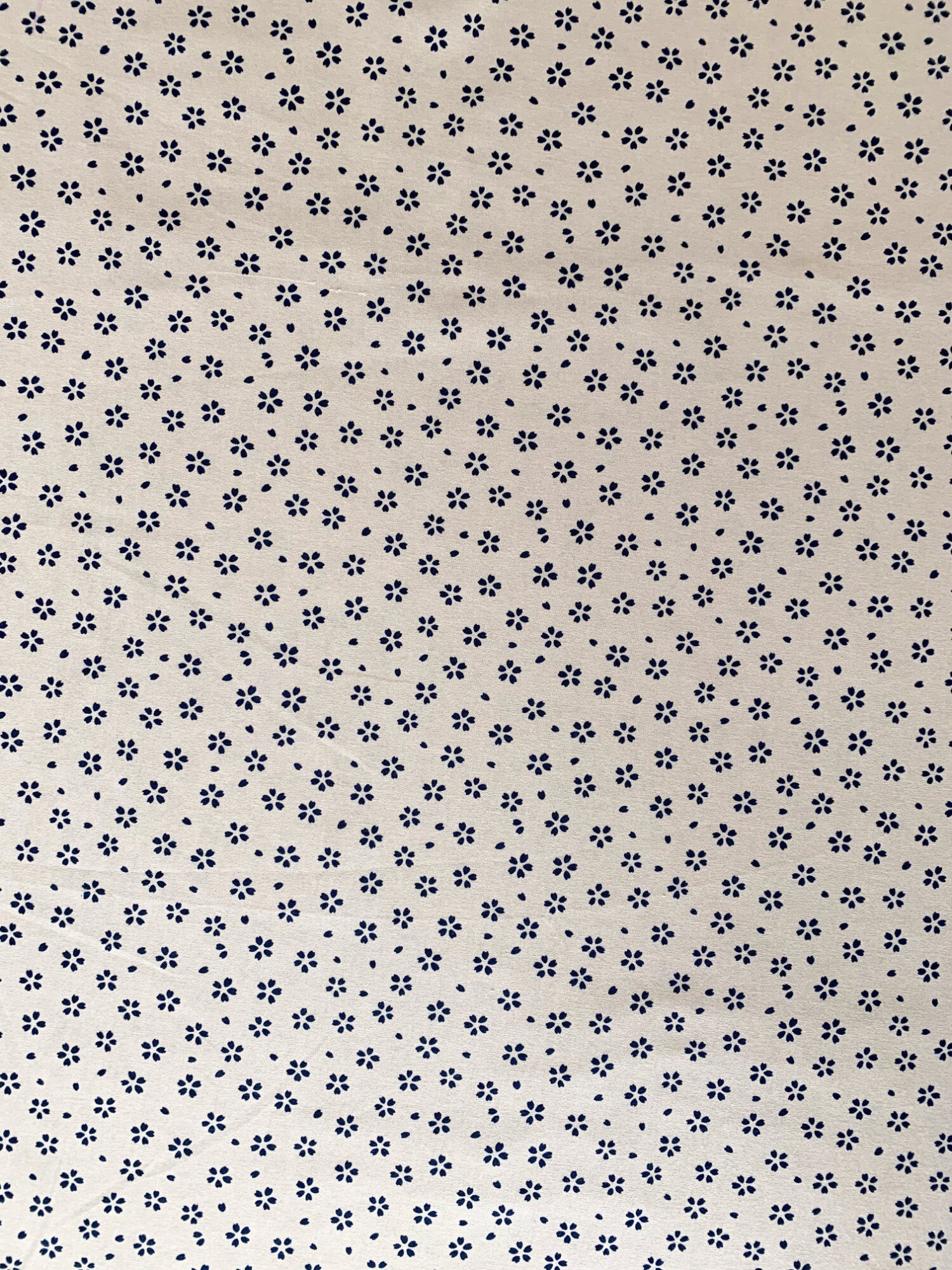 Medium Cherry Blossom Sakura Sevenberry Japanese cotton fabric 88220-5-2 beige blue